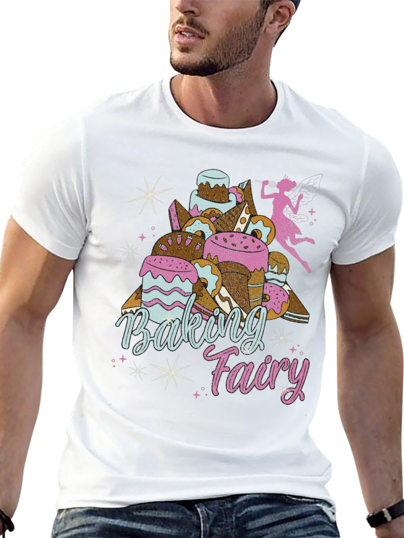 Baking Fairy Graphic T-Shirt - Unique Foodie Tee