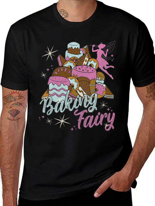 Baking Fairy Graphic T-Shirt - Unique Foodie Tee