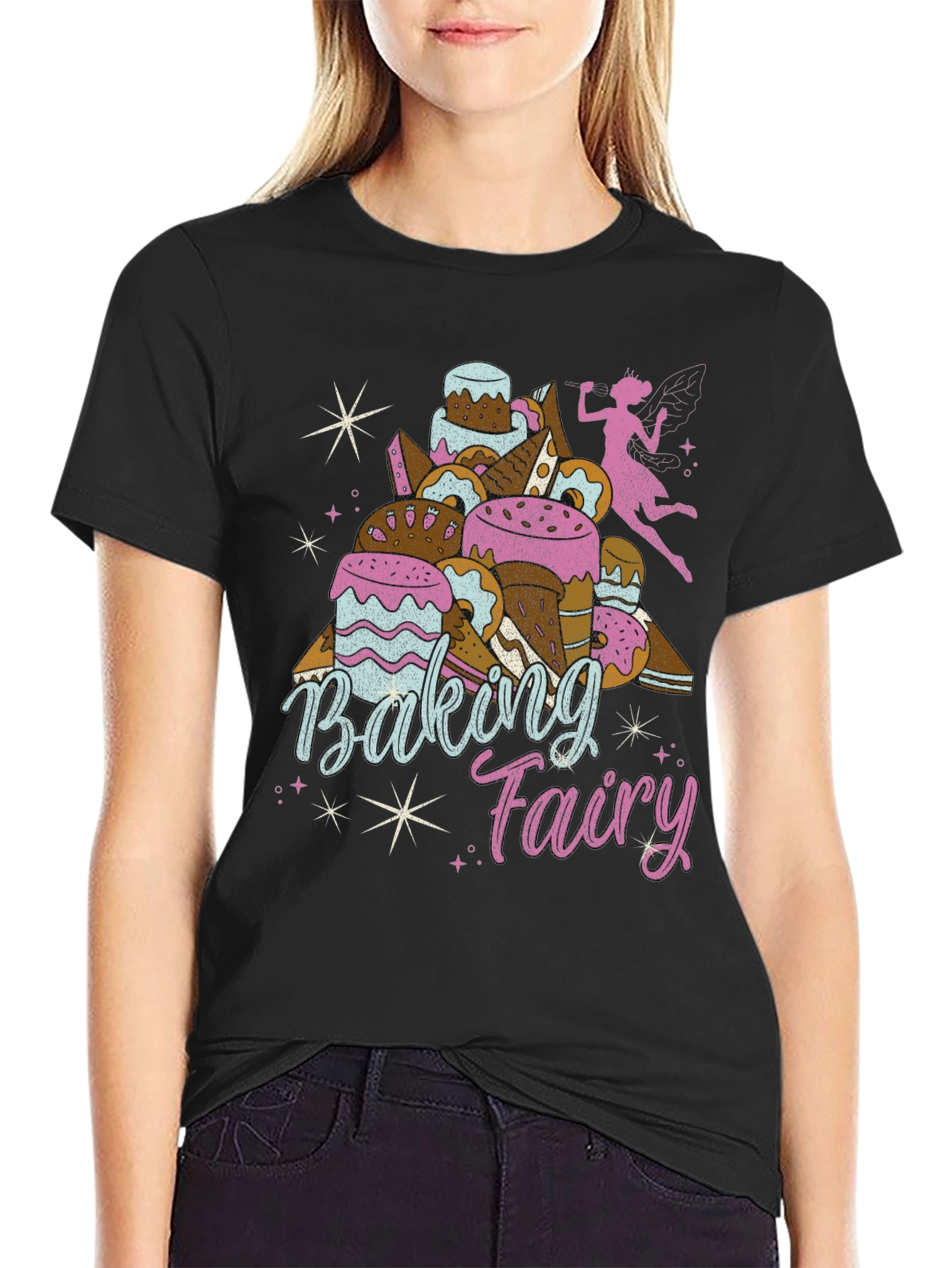 Baking Fairy Graphic T-Shirt - Unique Foodie Tee