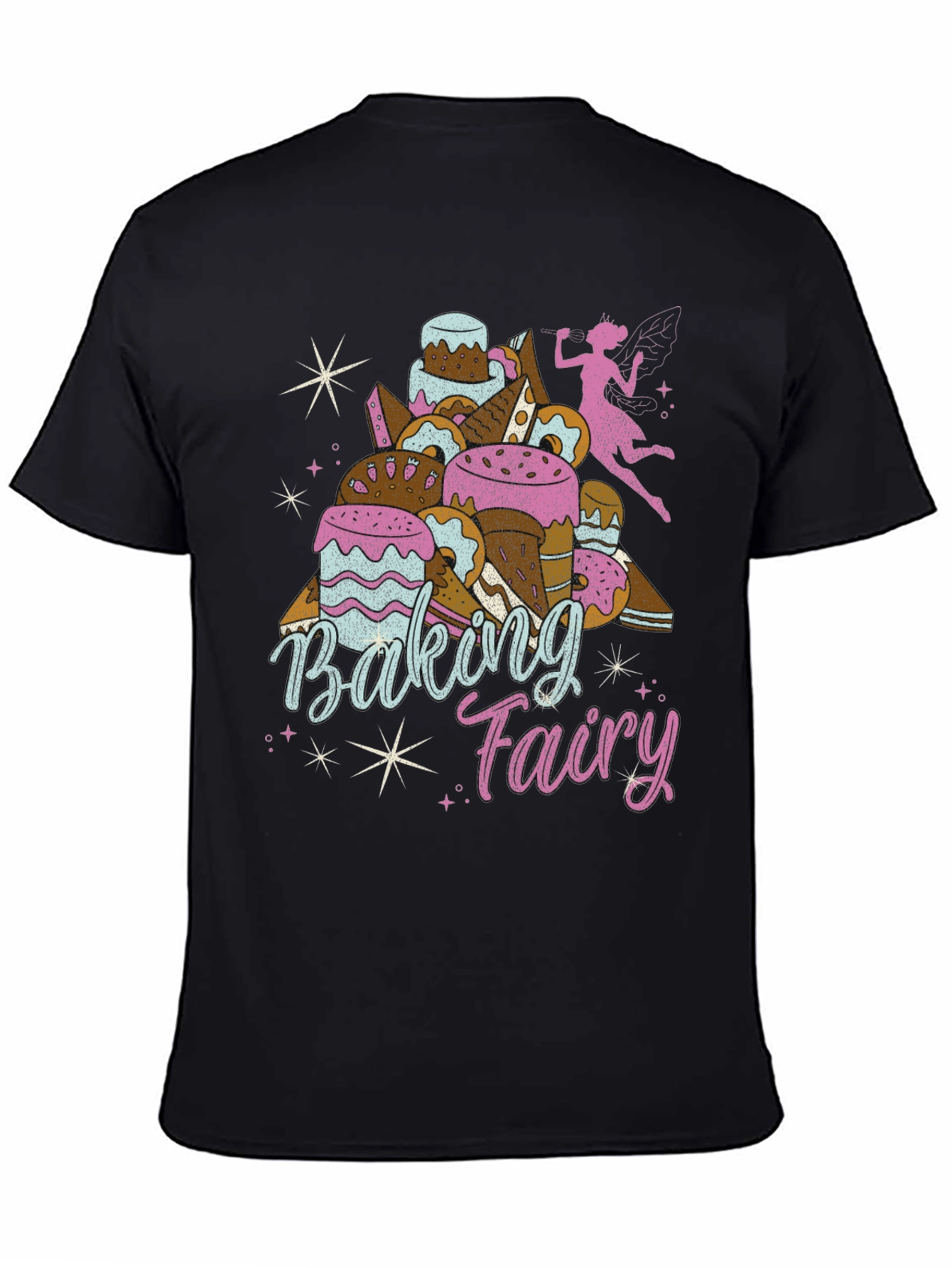 Baking Fairy Graphic T-Shirt - Unique Foodie Tee