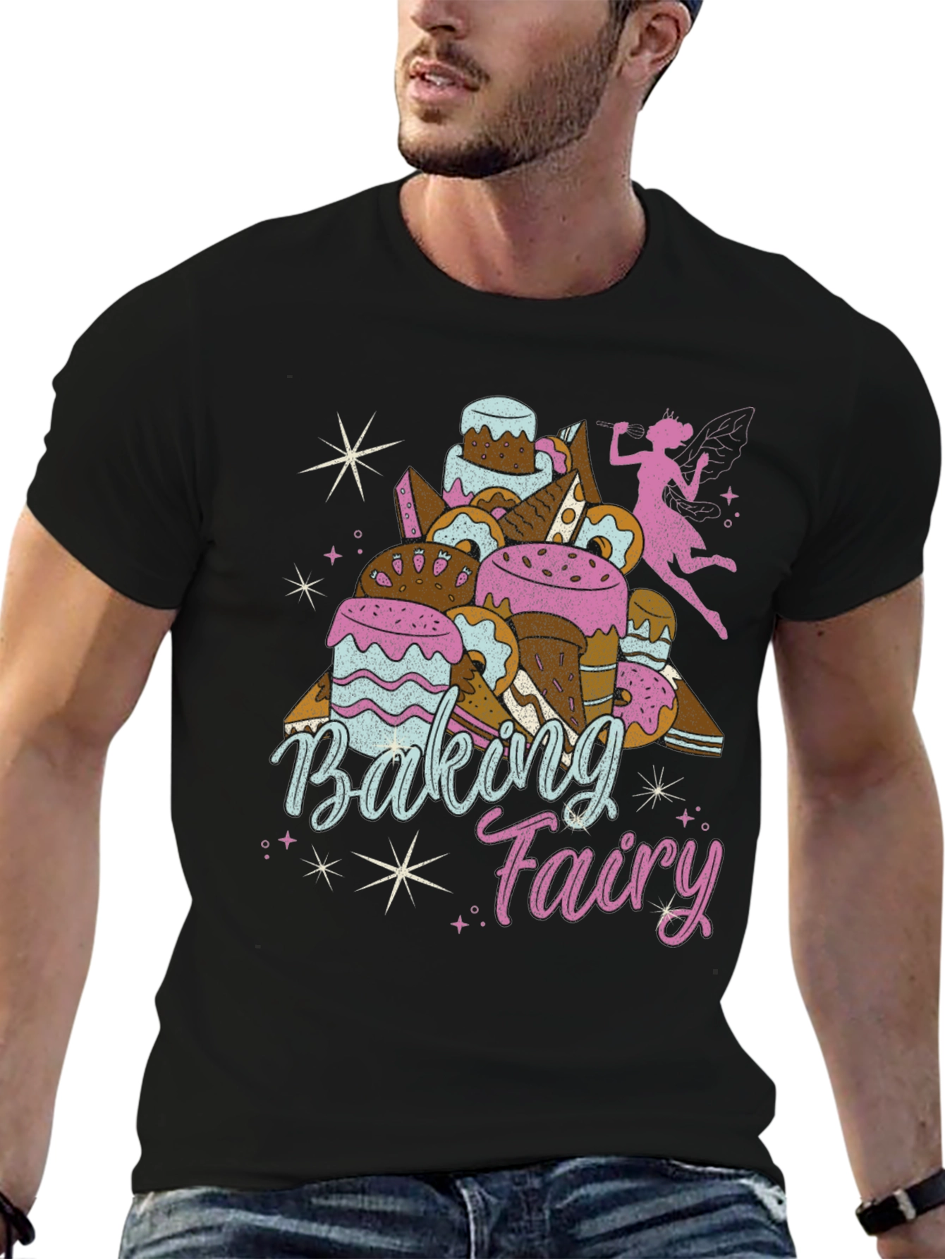 Baking Fairy Graphic T-Shirt - Unique Foodie Tee