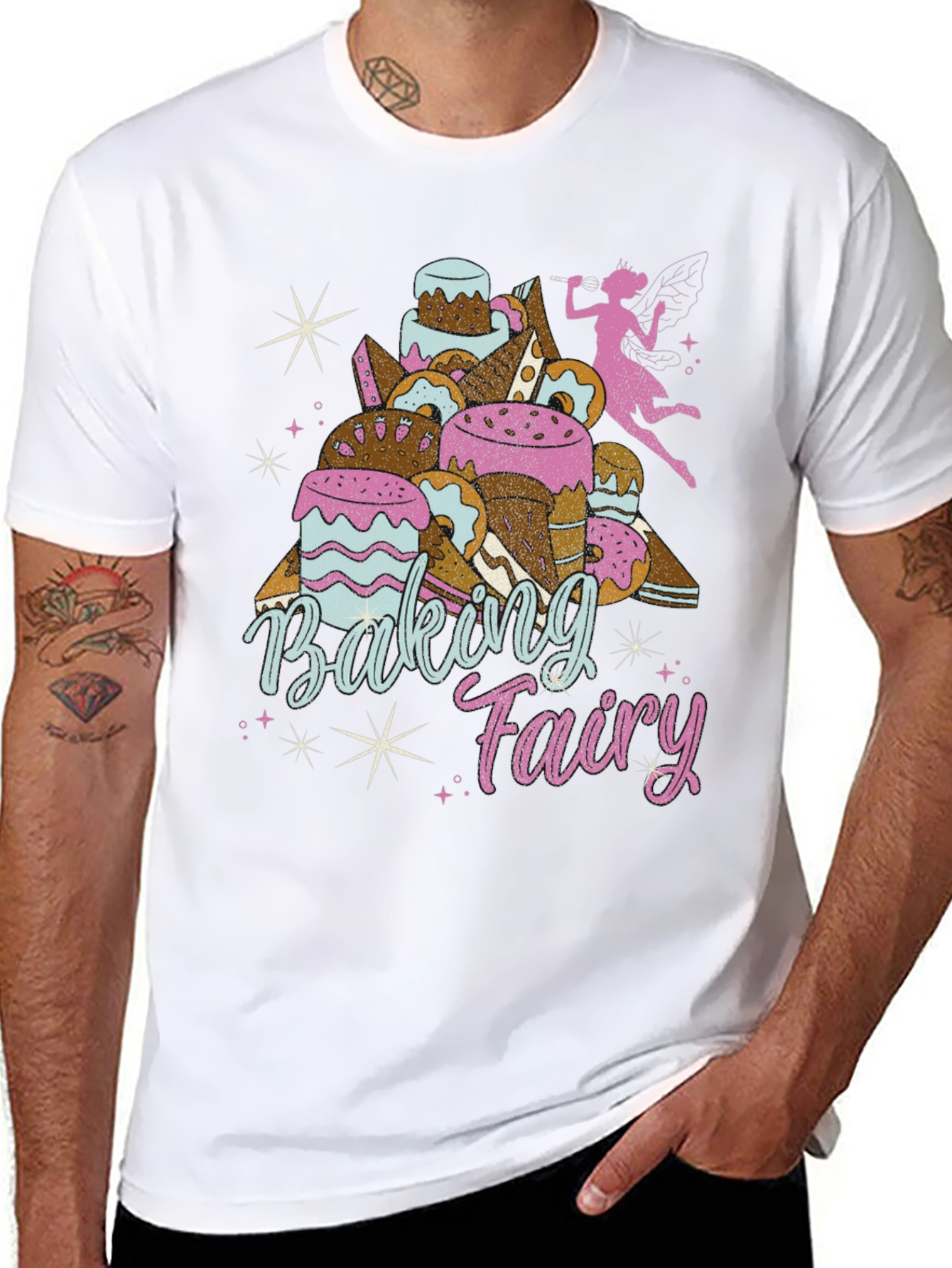Baking Fairy Graphic T-Shirt - Unique Foodie Tee