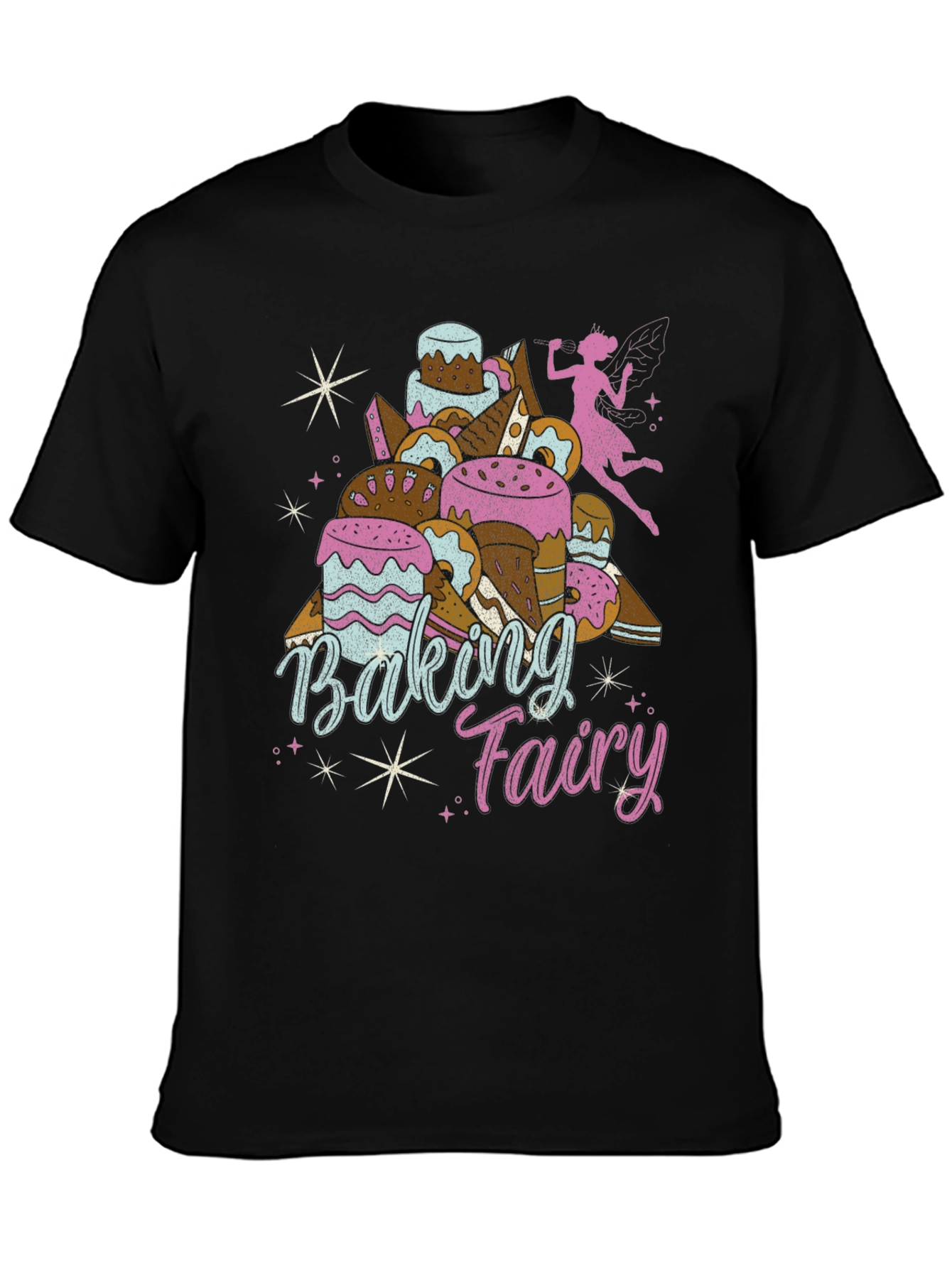 Baking Fairy Graphic T-Shirt - Unique Foodie Tee