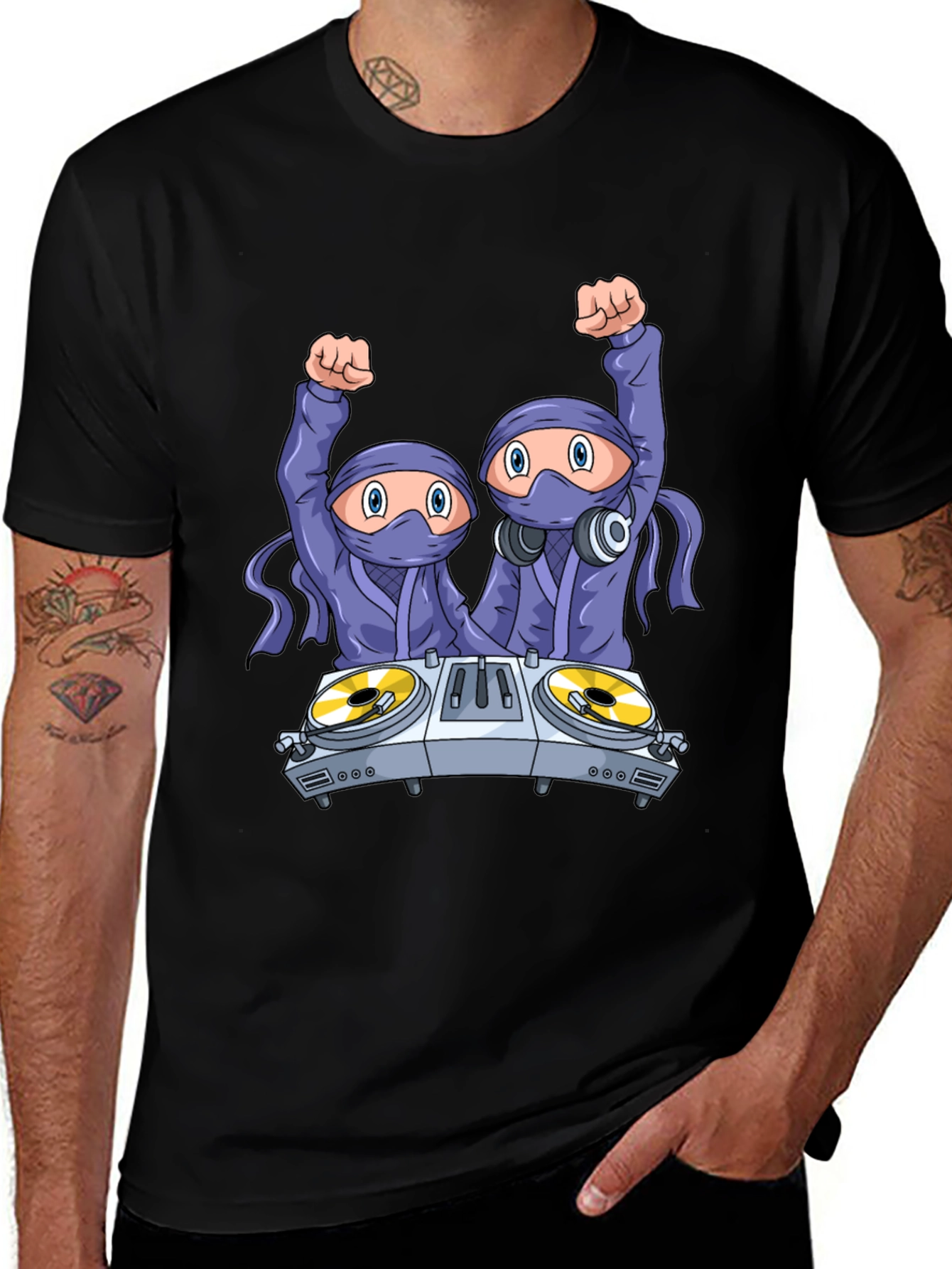 DJ Ninja Graphic T-Shirt - Party Time!