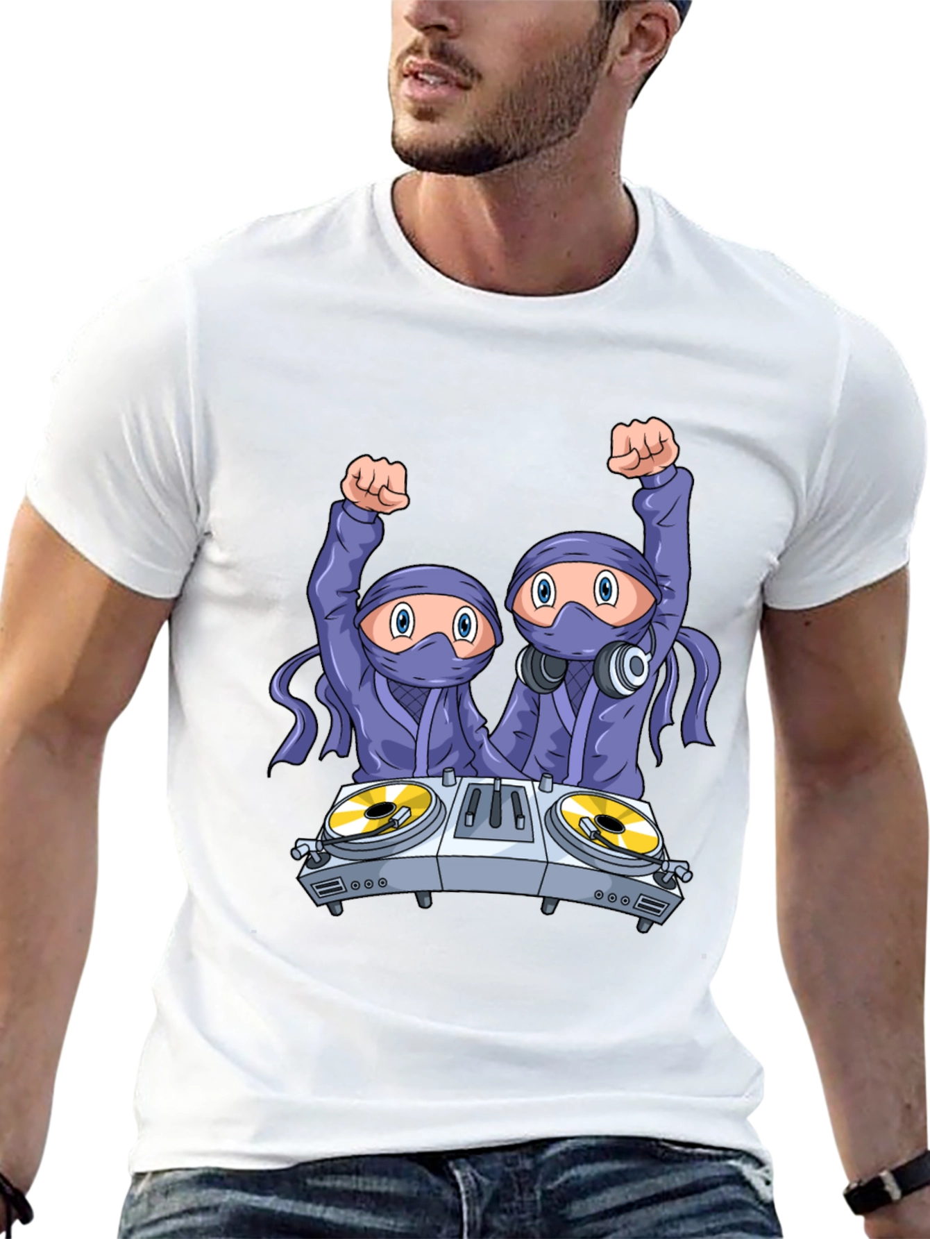 DJ Ninja Graphic T-Shirt - Party Time!