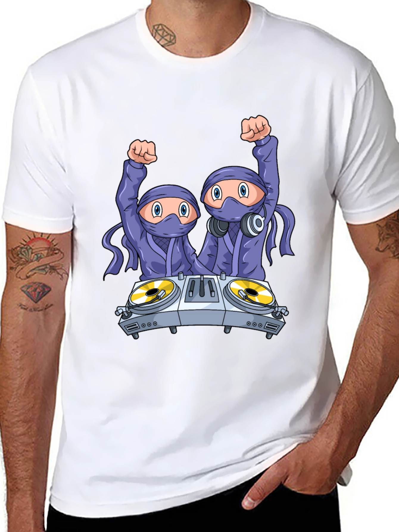 DJ Ninja Graphic T-Shirt - Party Time!