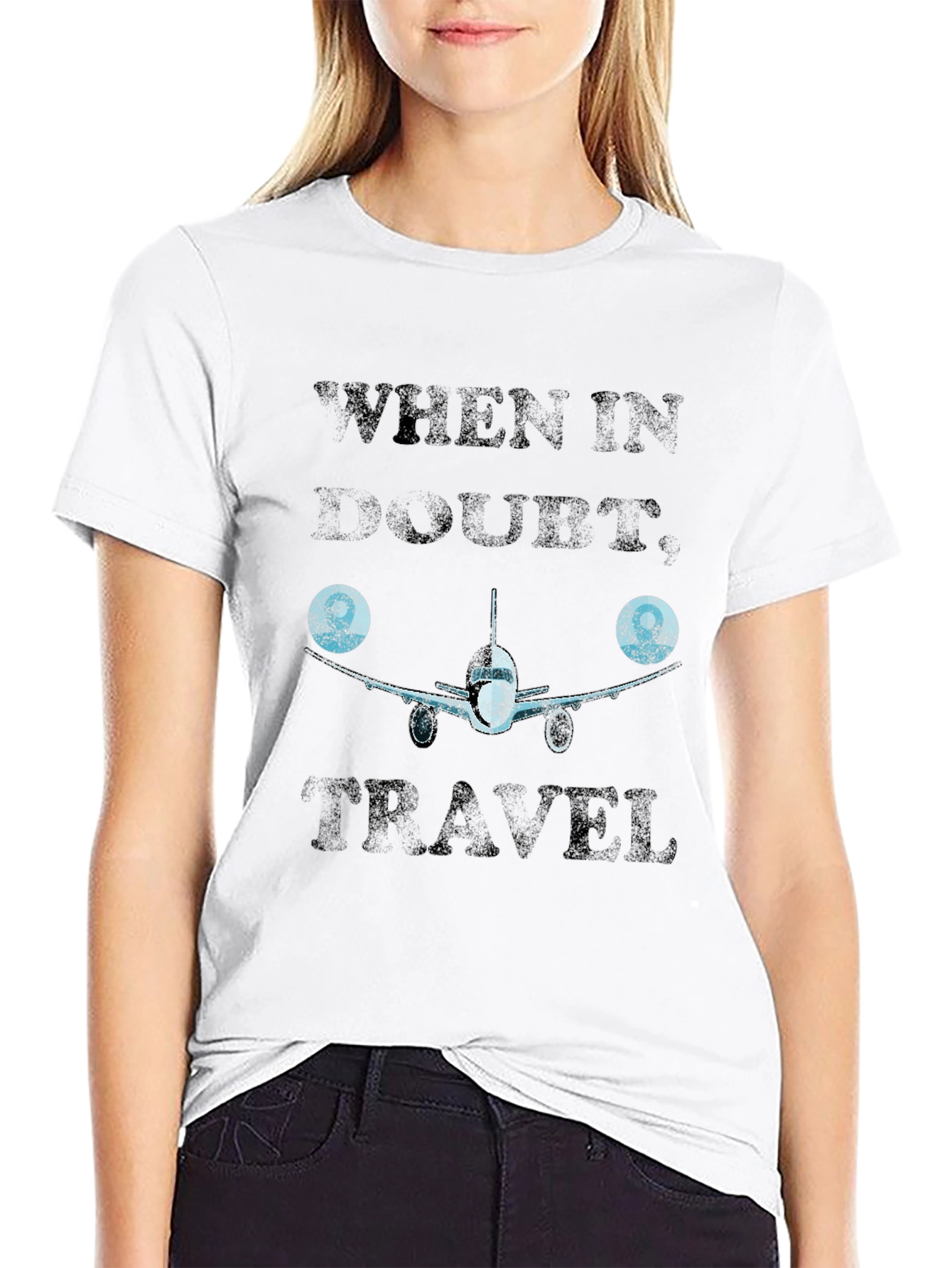 When In Doubt Travel T-Shirt - Aviation Design