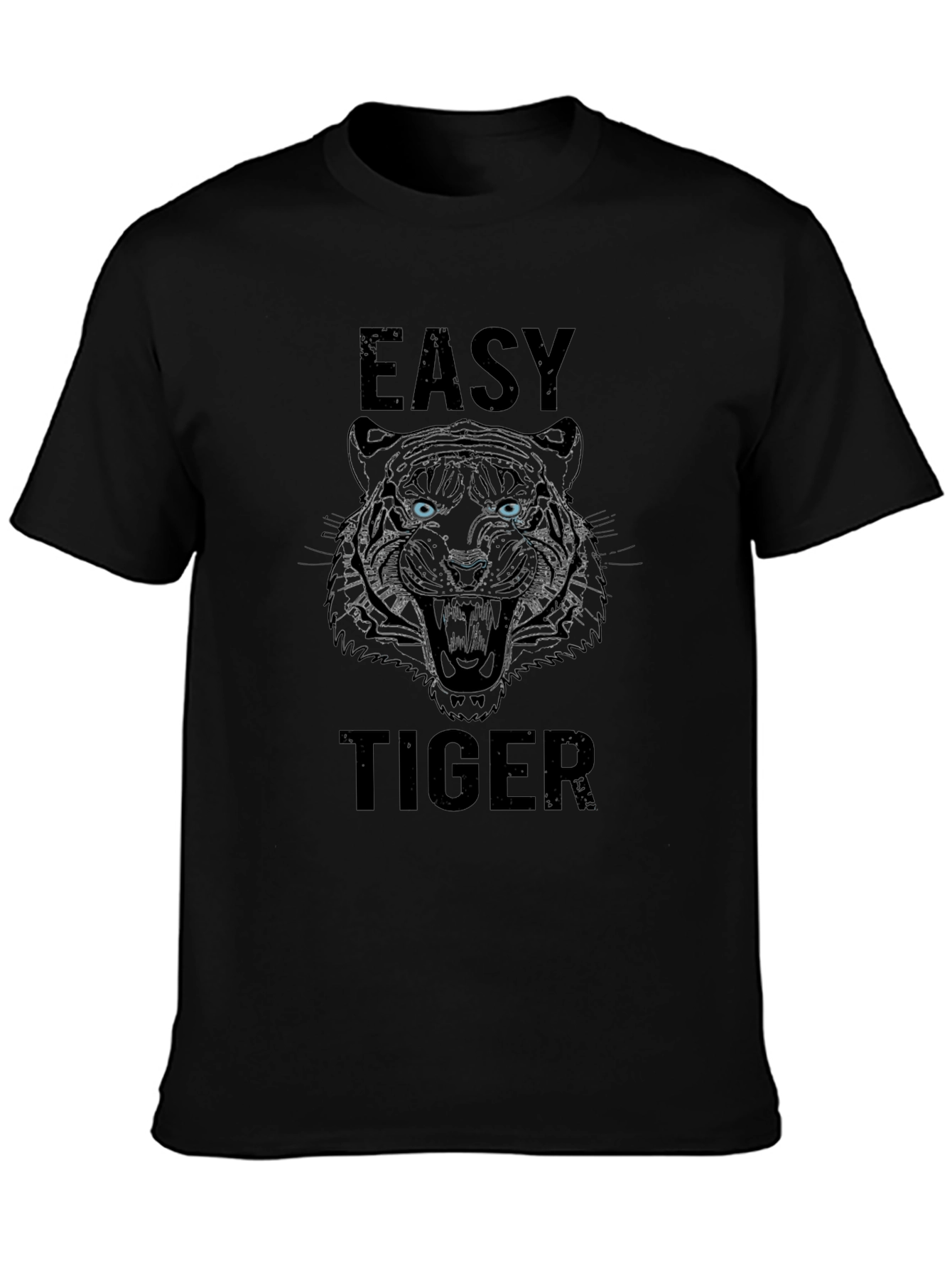 Easy Tiger Graphic T-Shirt - Mens Black Tee