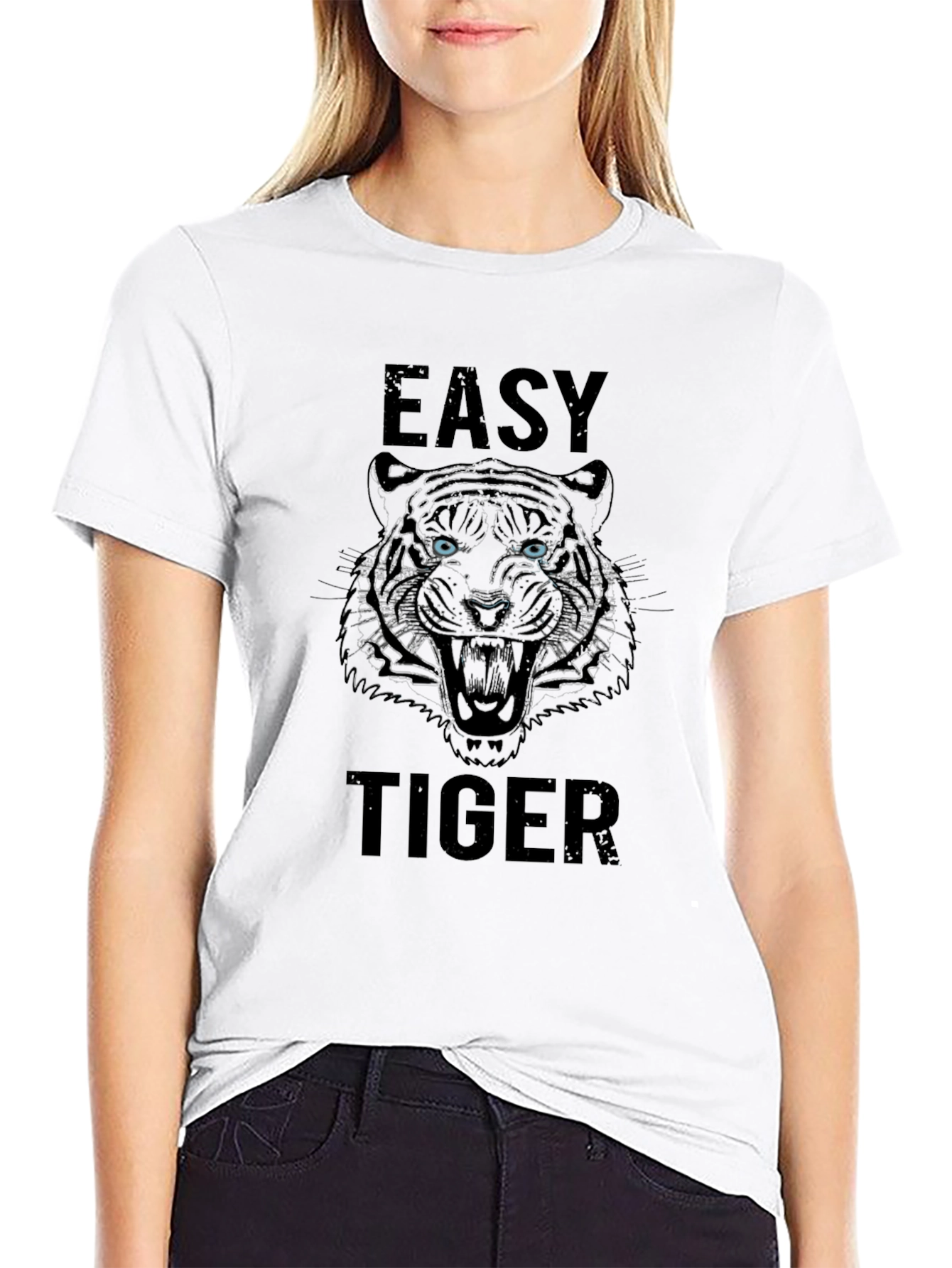 Easy Tiger Graphic T-Shirt - Mens Black Tee