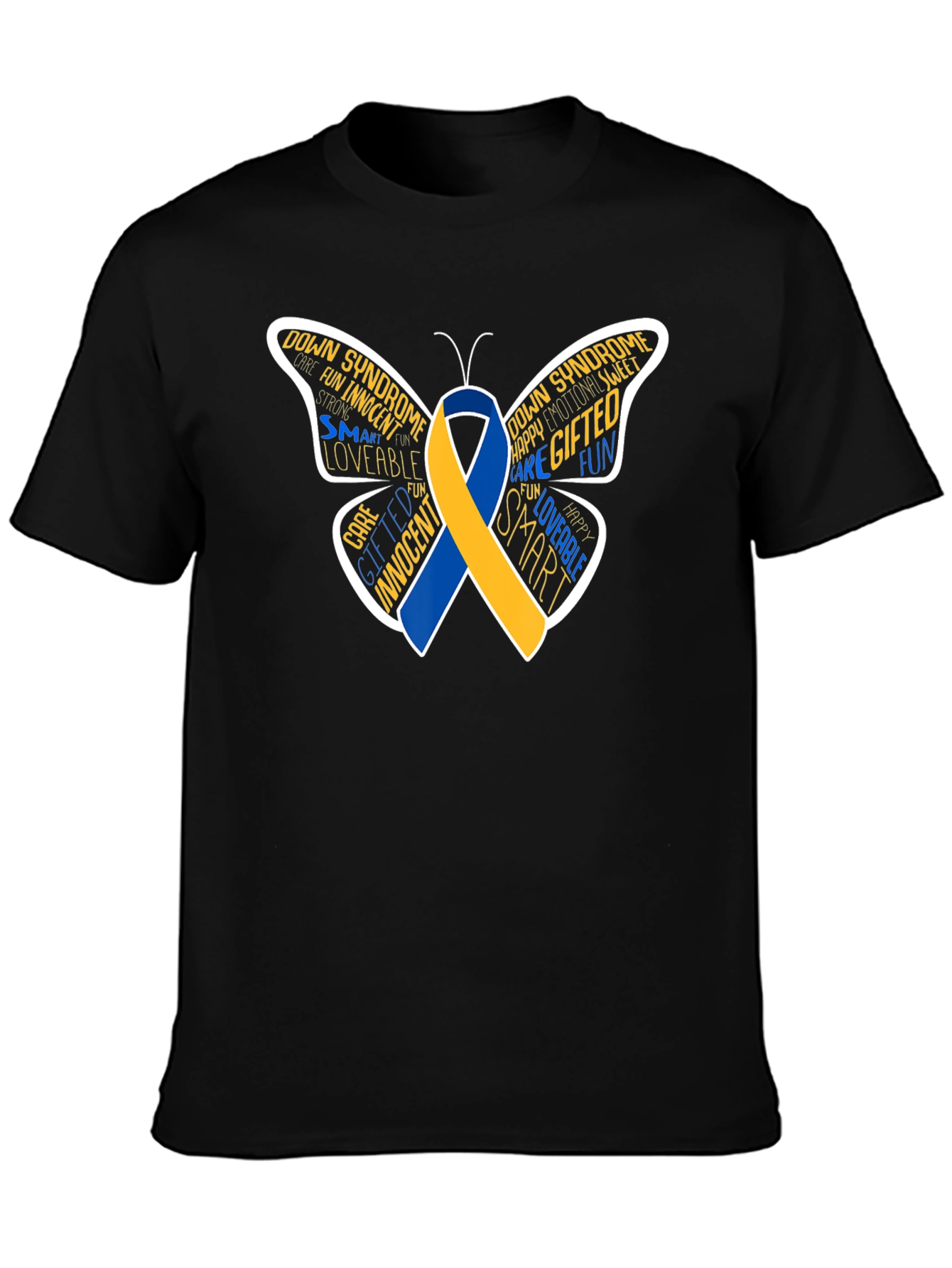 Down Syndrome Awareness Butterfly T-Shirt