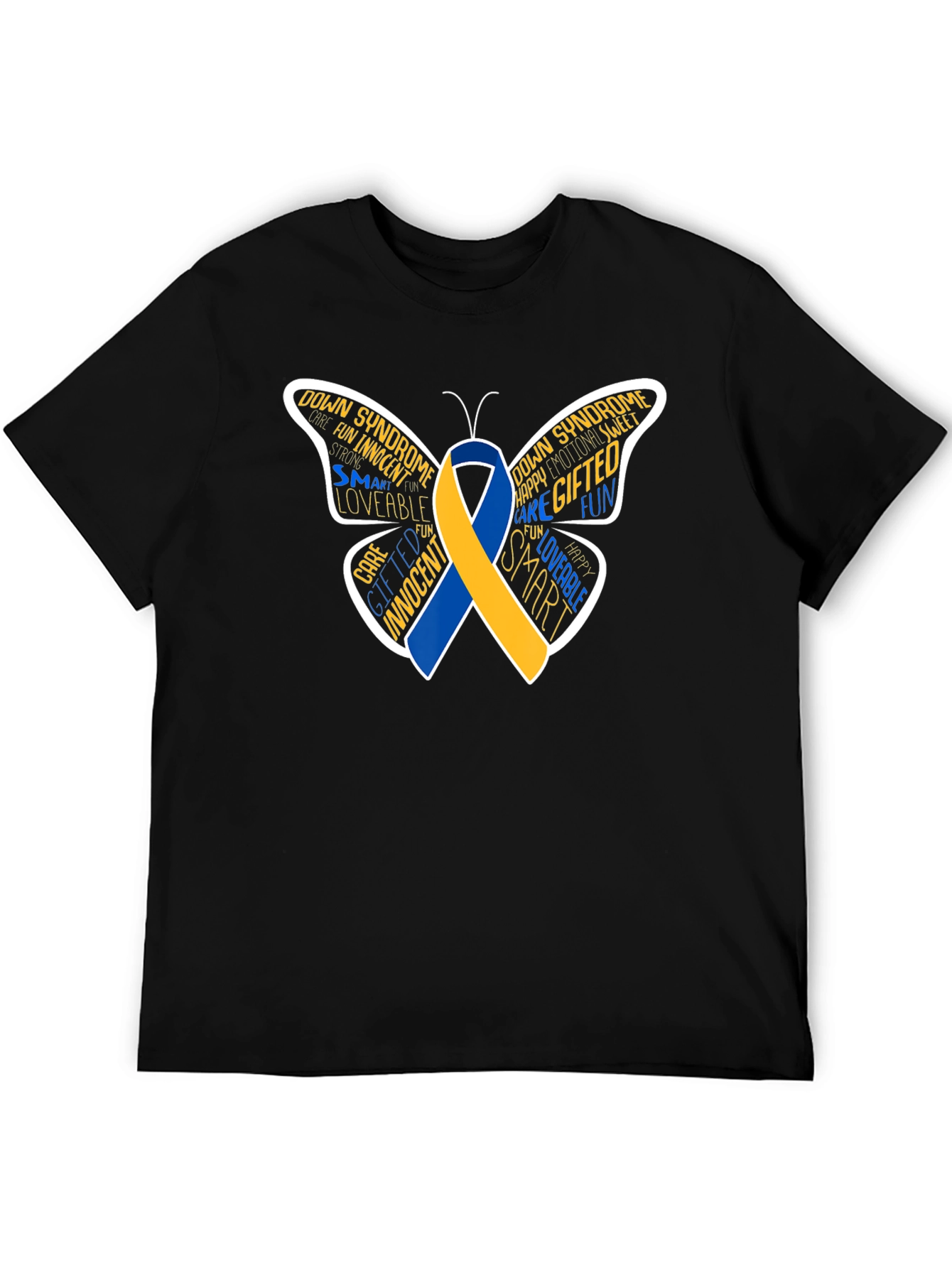 Down Syndrome Awareness Butterfly T-Shirt