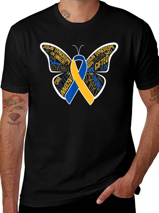 Down Syndrome Awareness Butterfly T-Shirt