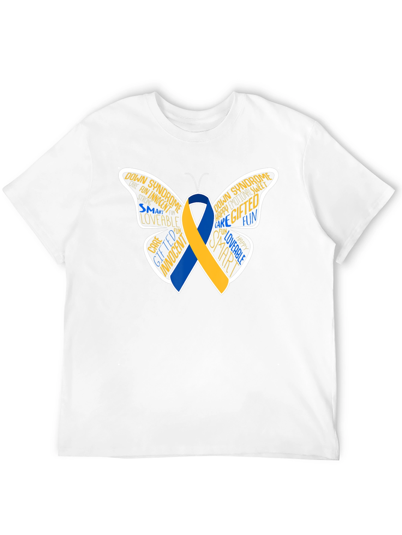 Down Syndrome Awareness Butterfly T-Shirt