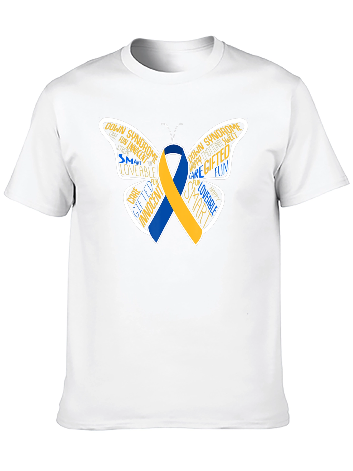 Down Syndrome Awareness Butterfly T-Shirt
