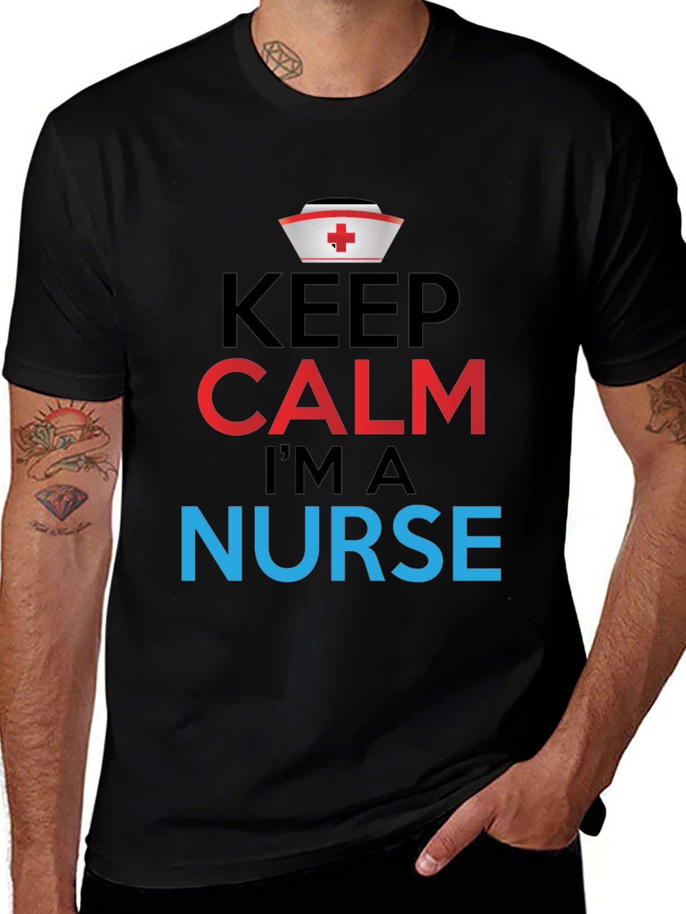 Keep Calm Im a Nurse Graphic Tee