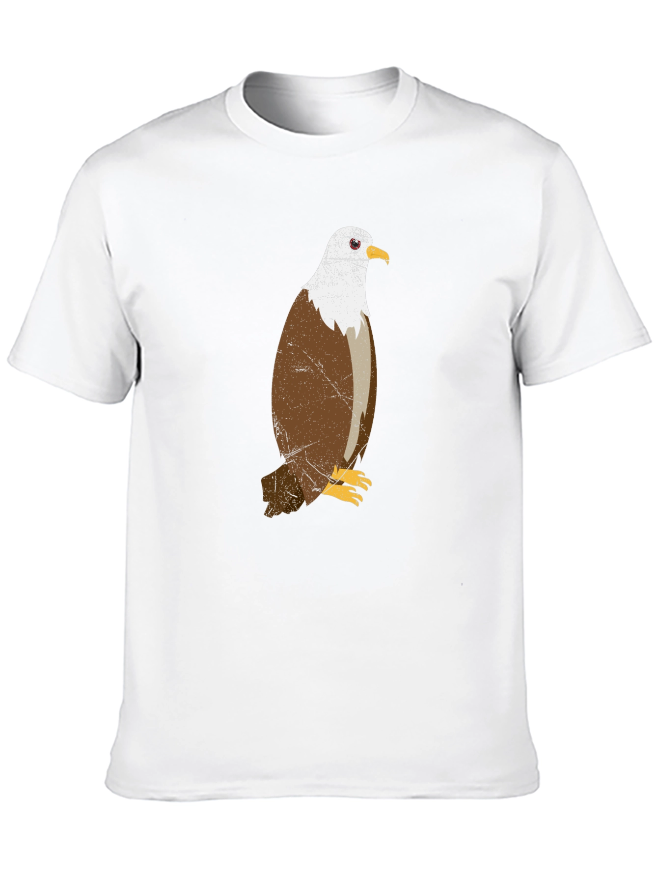 Eagle Graphic Print Mens Black T-Shirt