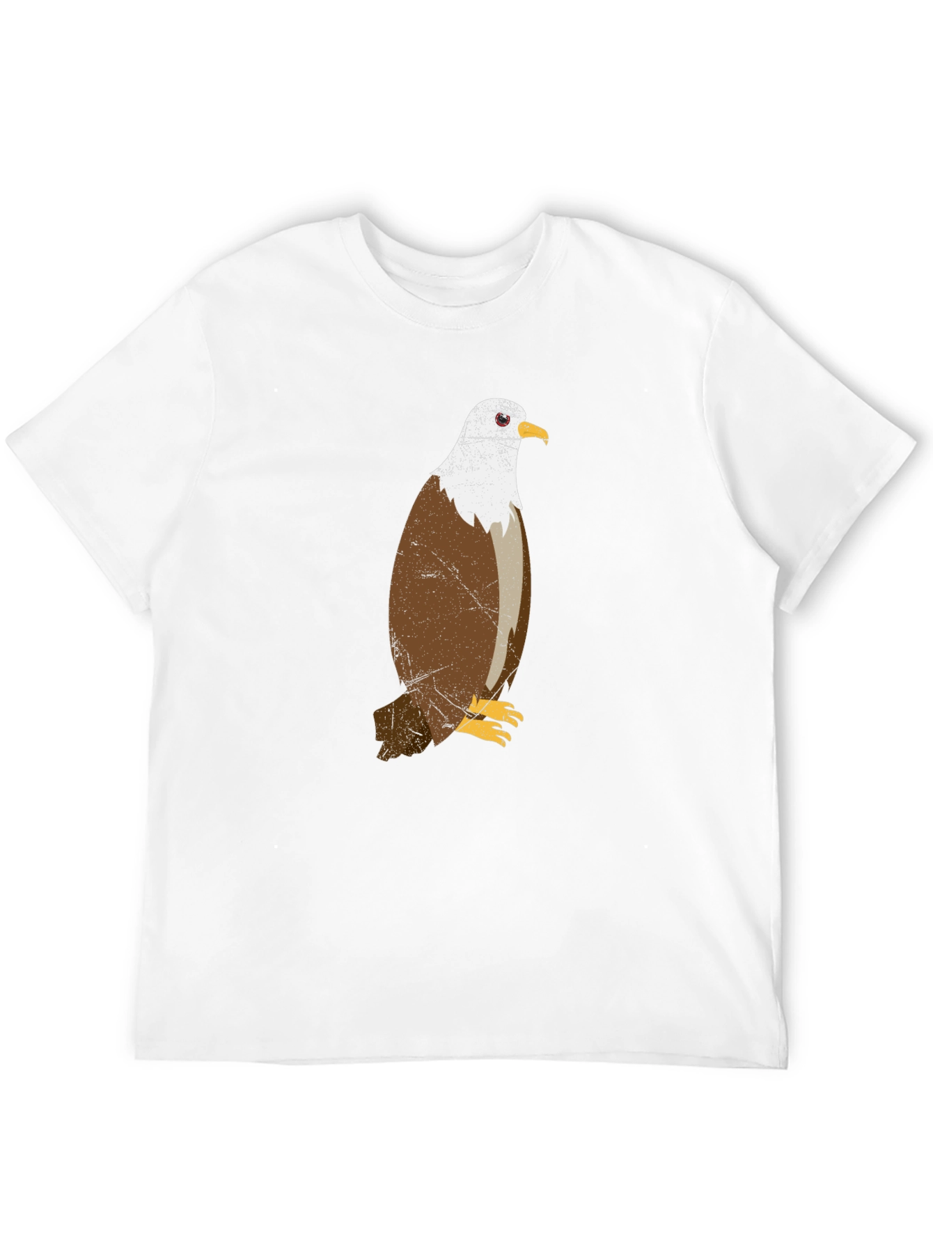 Eagle Graphic Print Mens Black T-Shirt