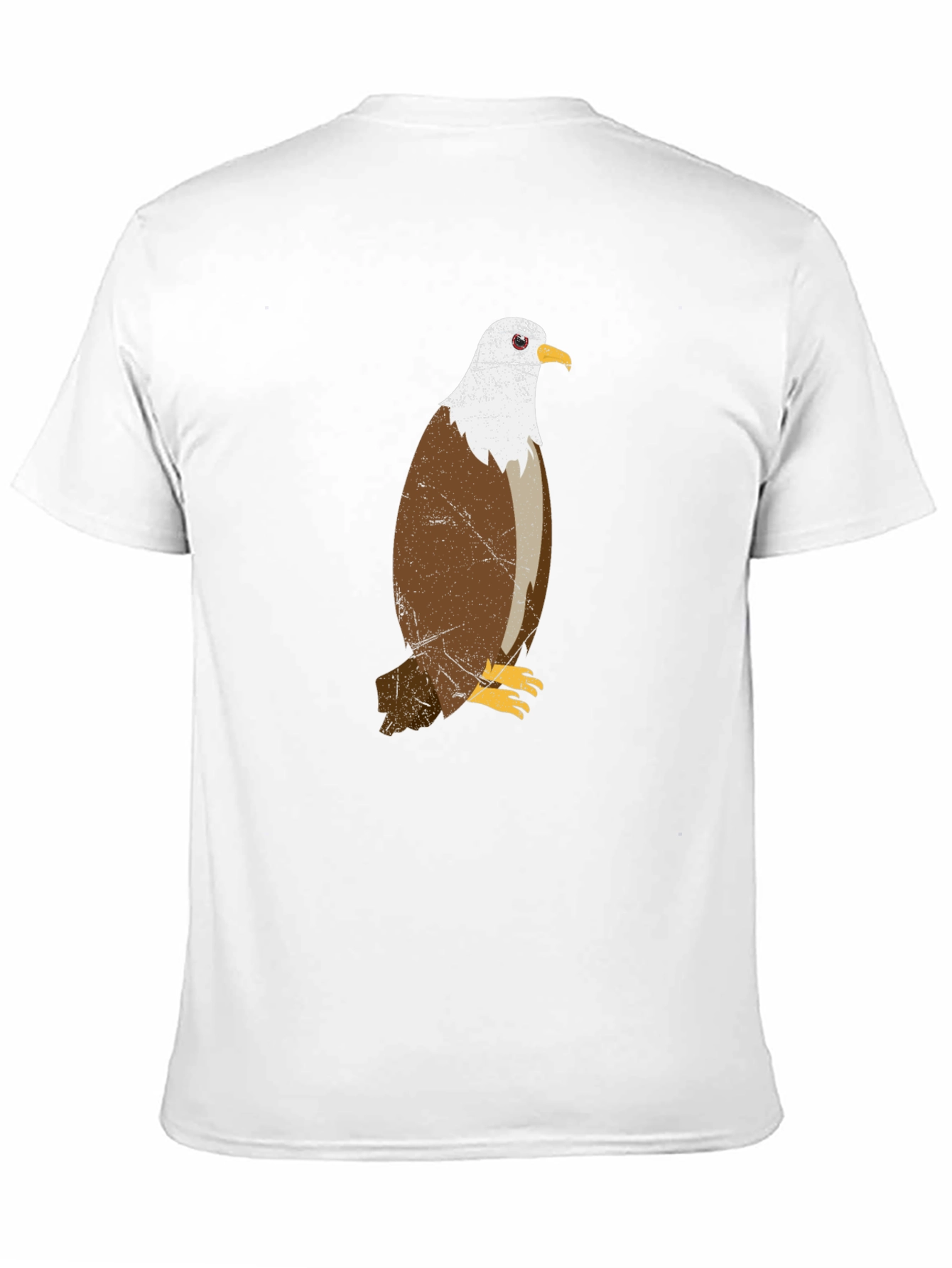 Eagle Graphic Print Mens Black T-Shirt