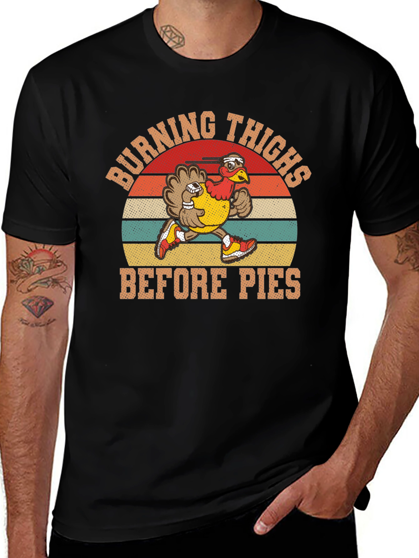 Burning Thighs Before Pies Turkey Trot T-Shirt
