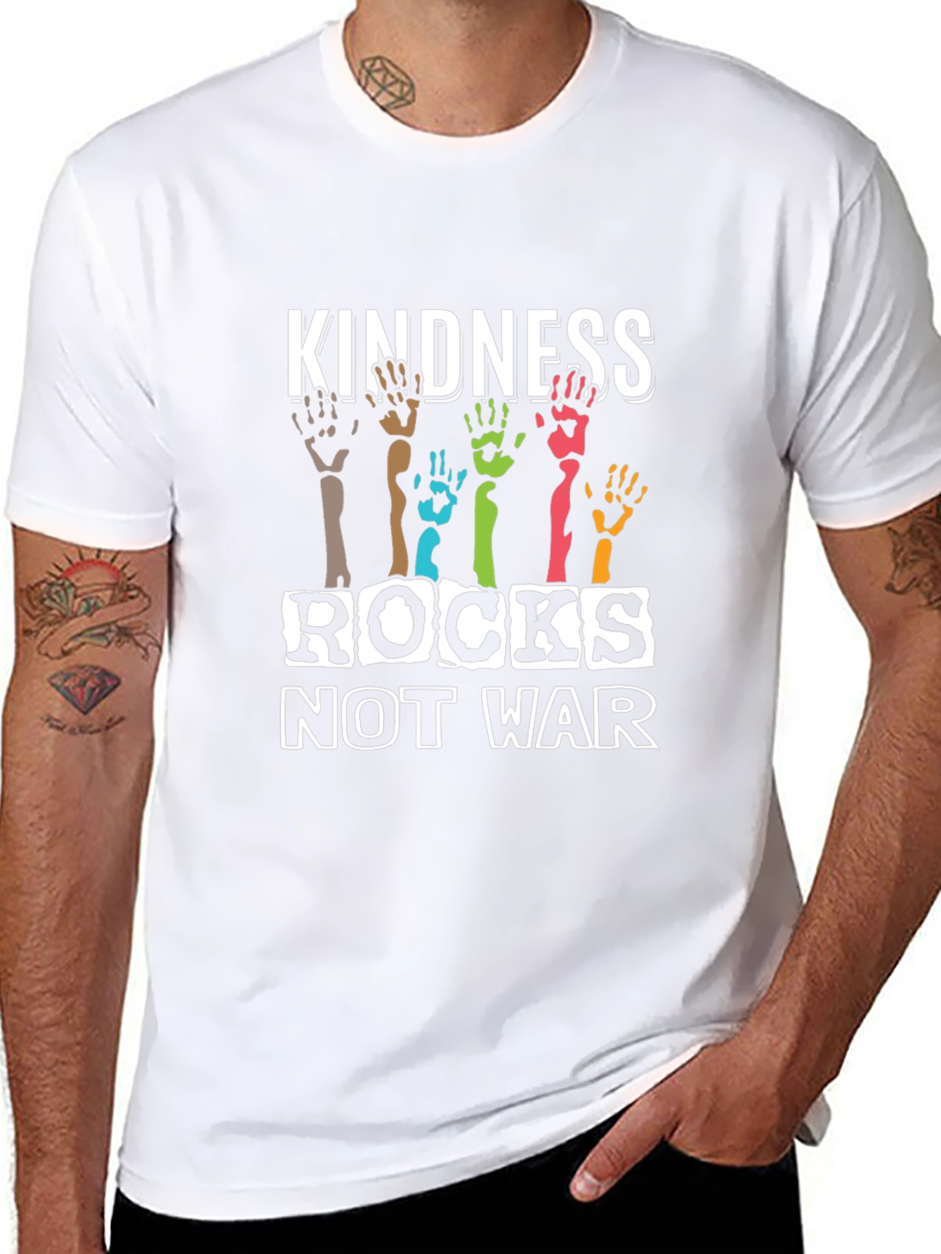 Kindness Rocks Not War Graphic Tee