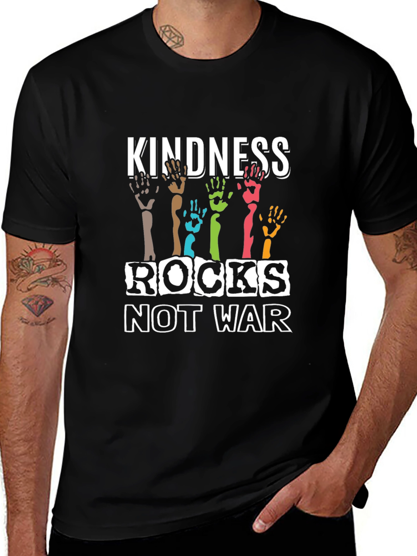 Kindness Rocks Not War Graphic Tee
