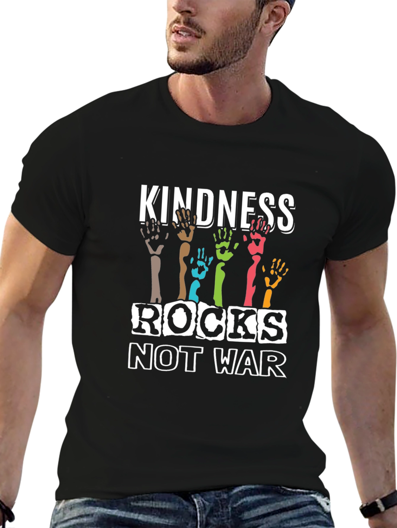 Kindness Rocks Not War Graphic Tee