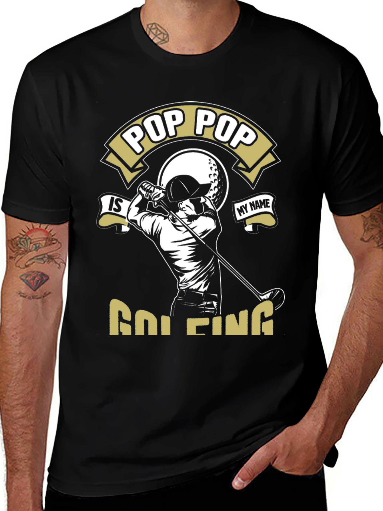 Pop Pop is Golfing T-Shirt