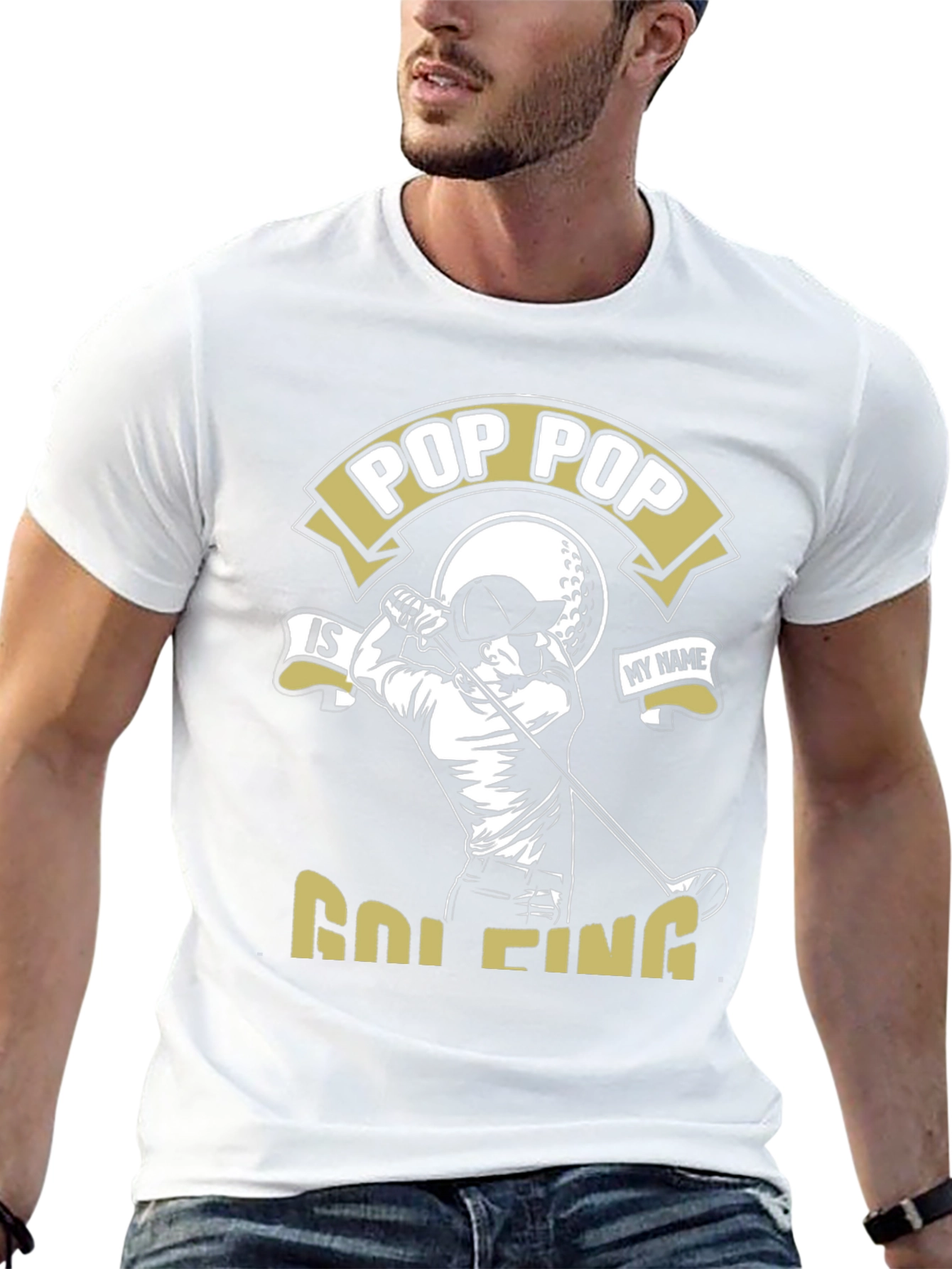 Pop Pop is Golfing T-Shirt