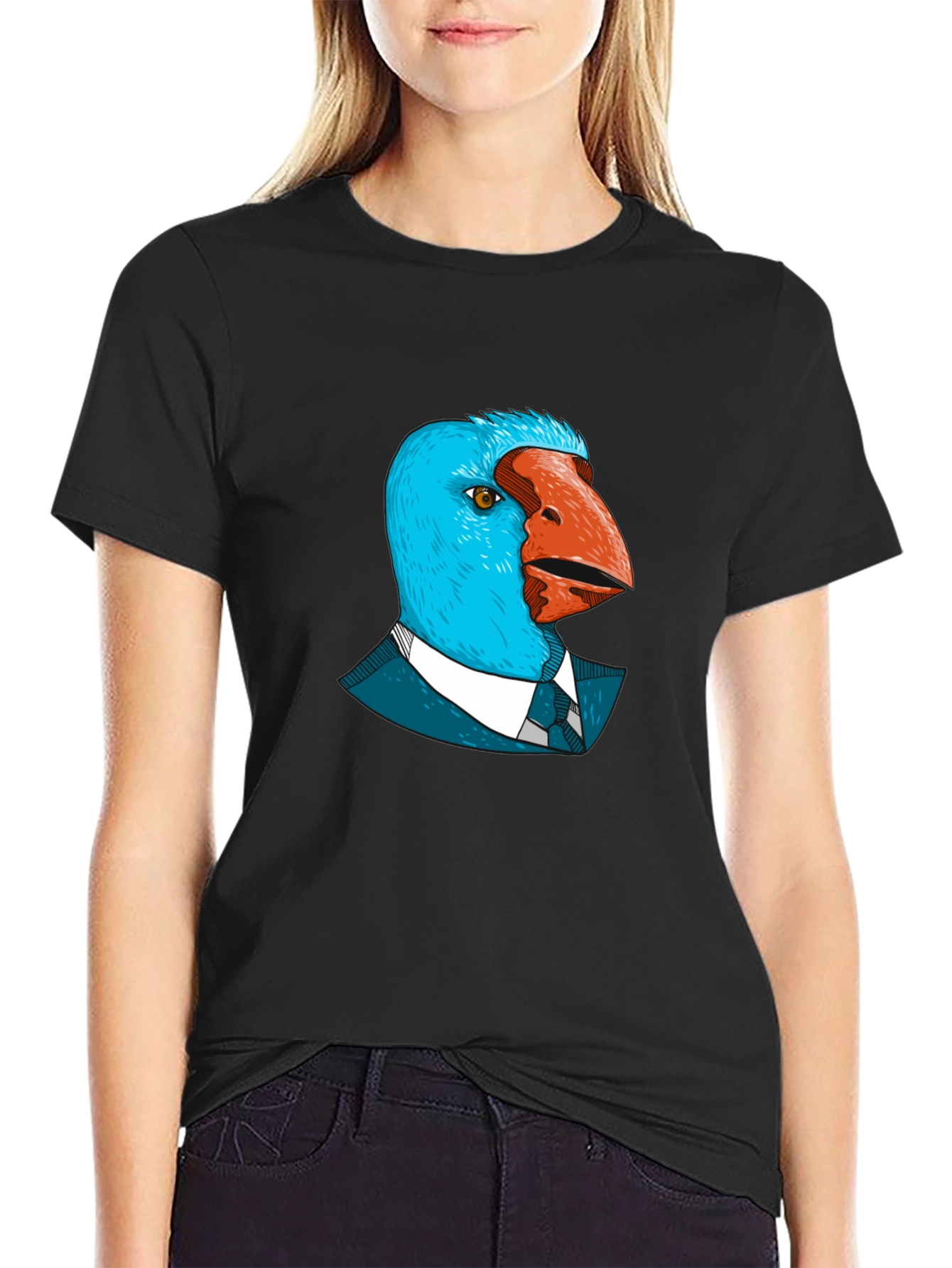 Bird Man Graphic T-Shirt - Unique & Stylish