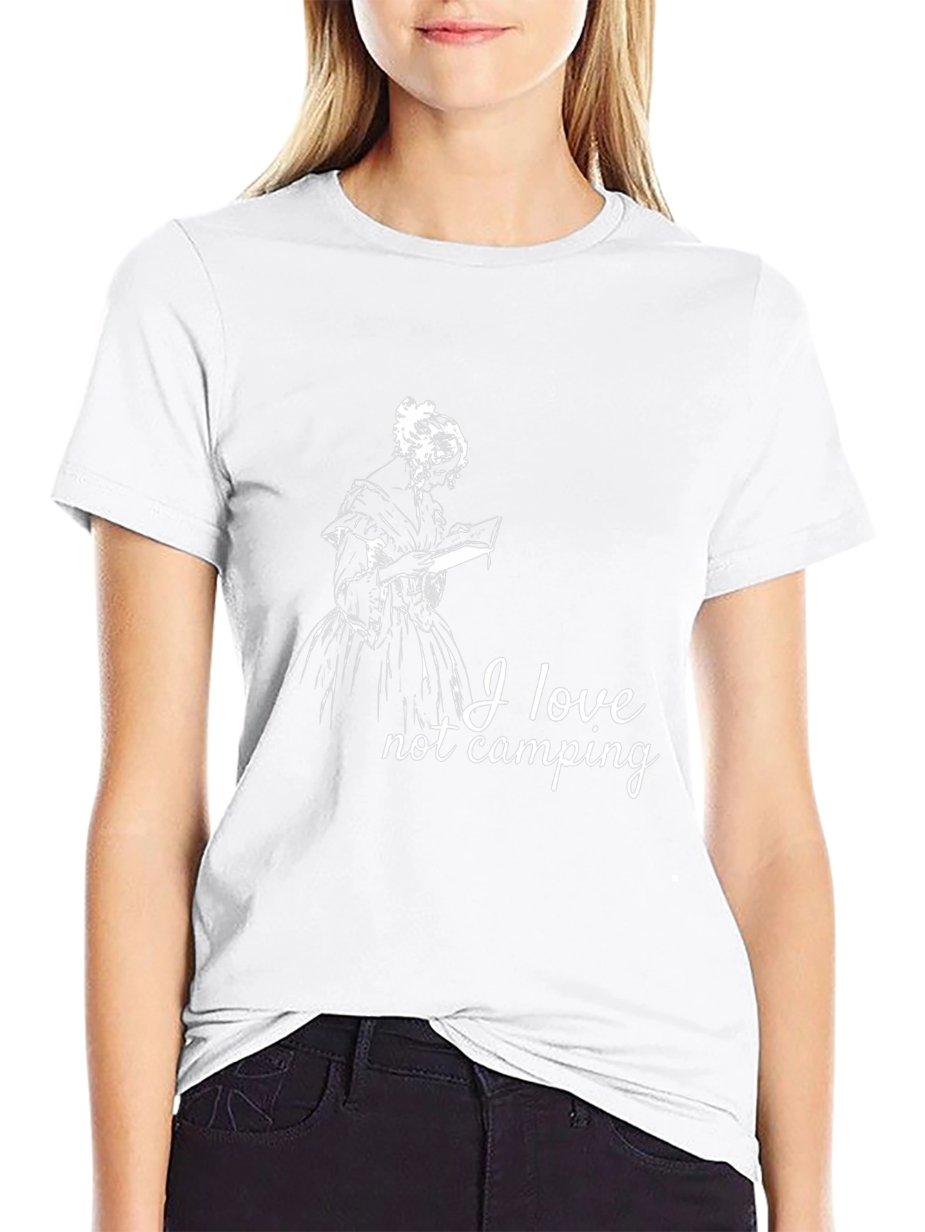 I Love Not Camping Graphic Tee