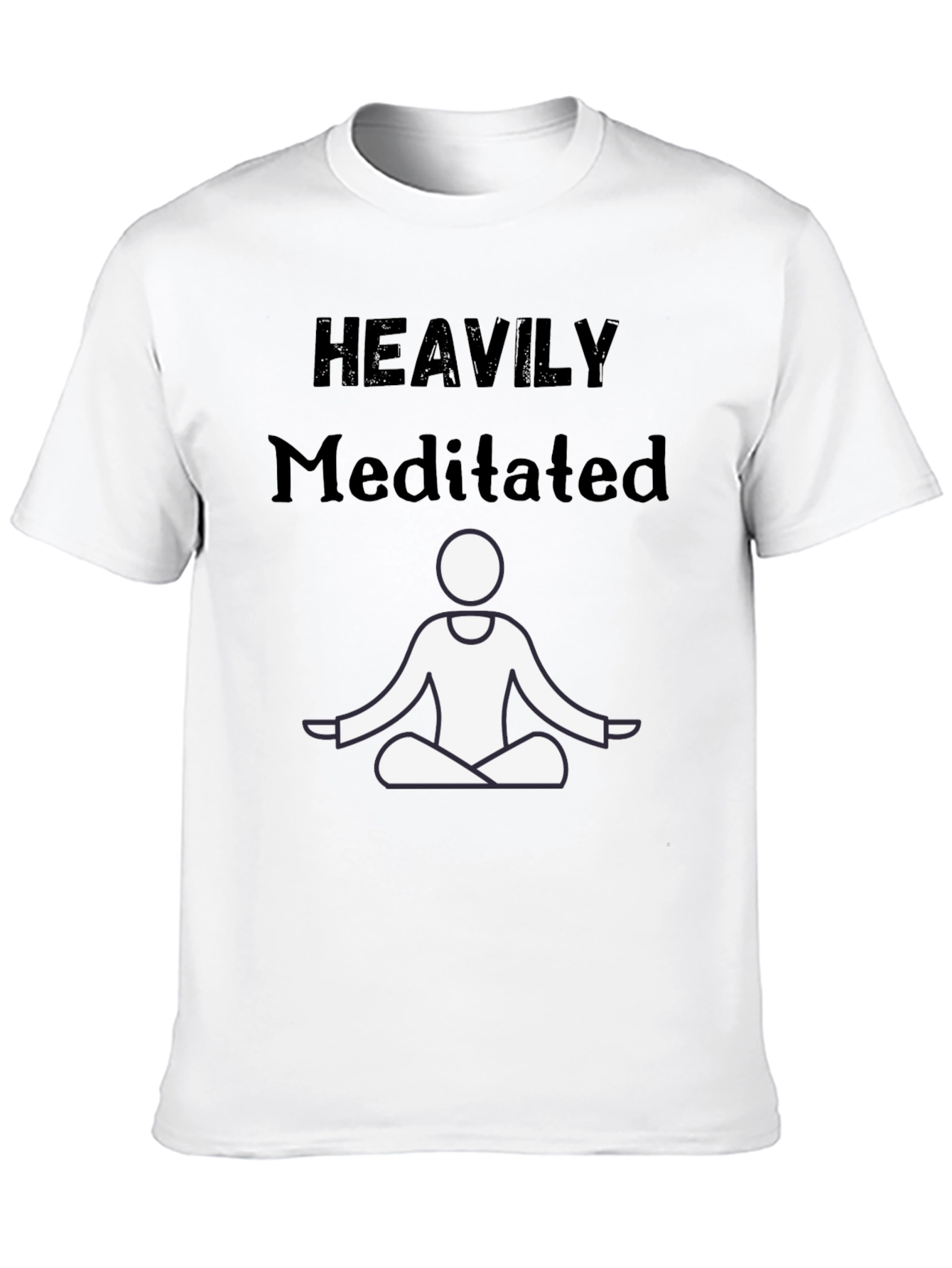 Heavily Meditated Graphic Tee - Relax & Recharge