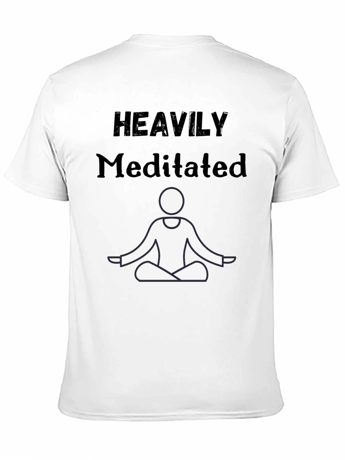 Heavily Meditated Graphic Tee - Relax & Recharge