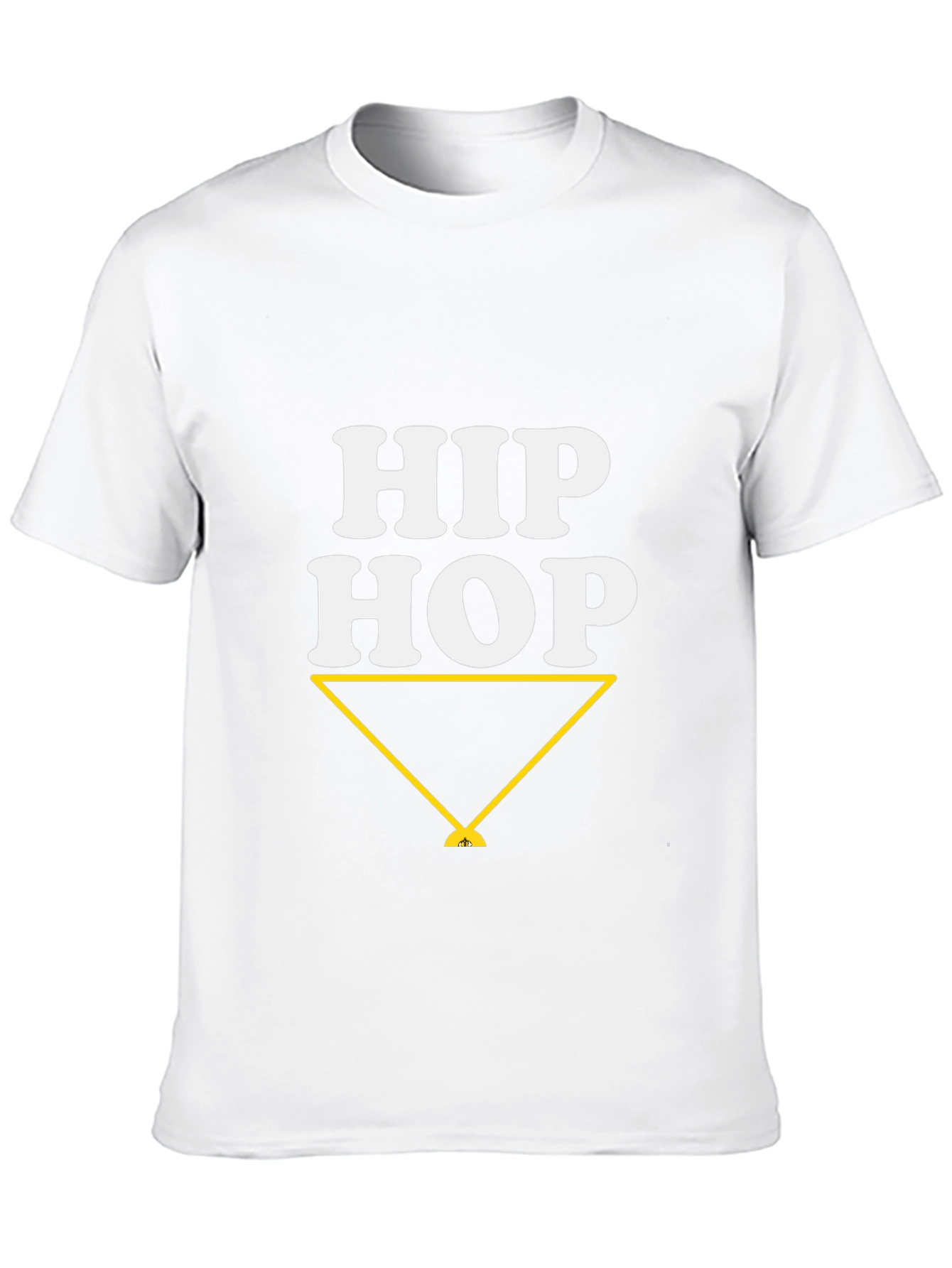 Hip Hop Graphic Tee - Stylish Casual Black T-Shirt