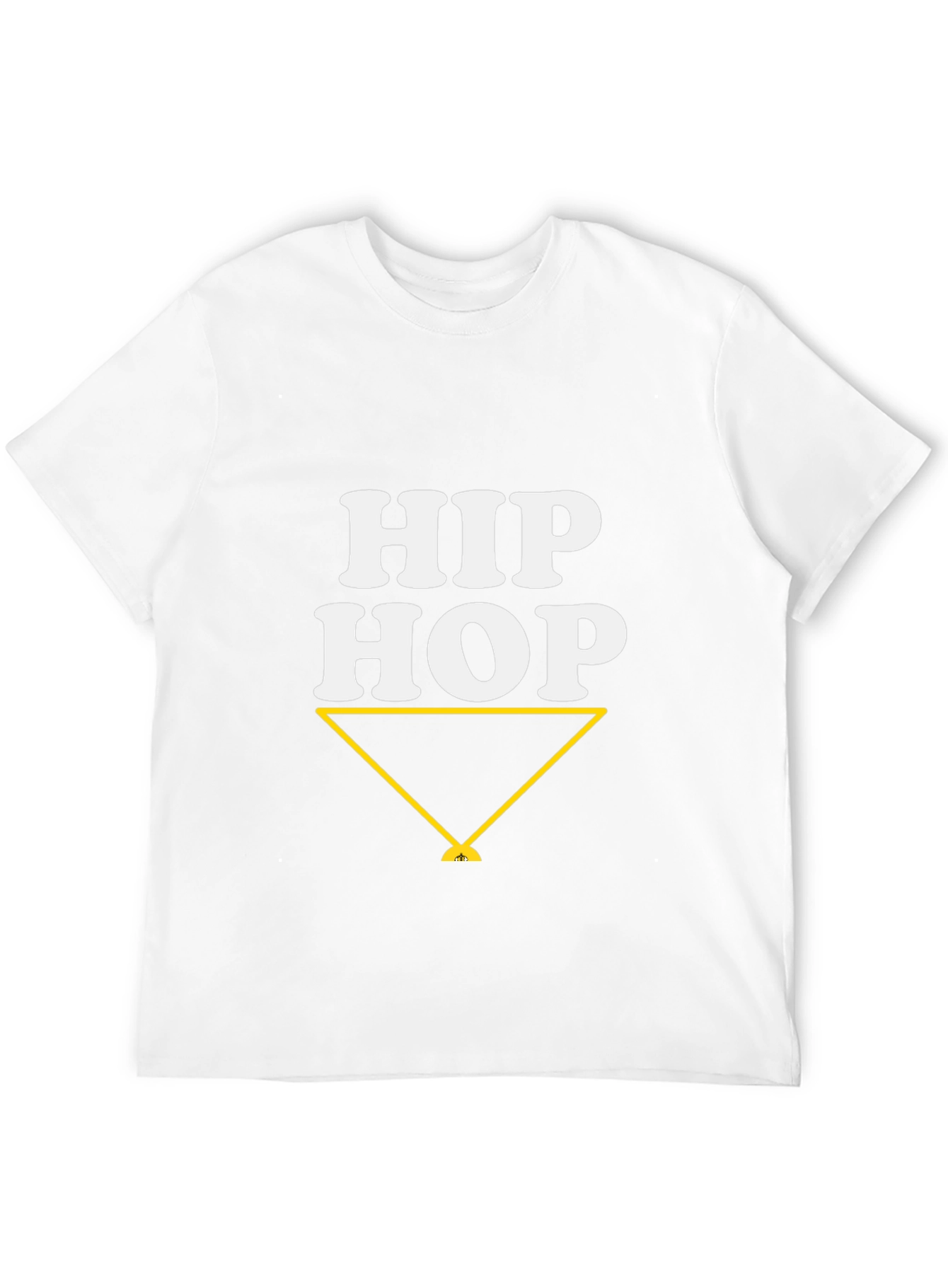 Hip Hop Graphic Tee - Stylish Casual Black T-Shirt