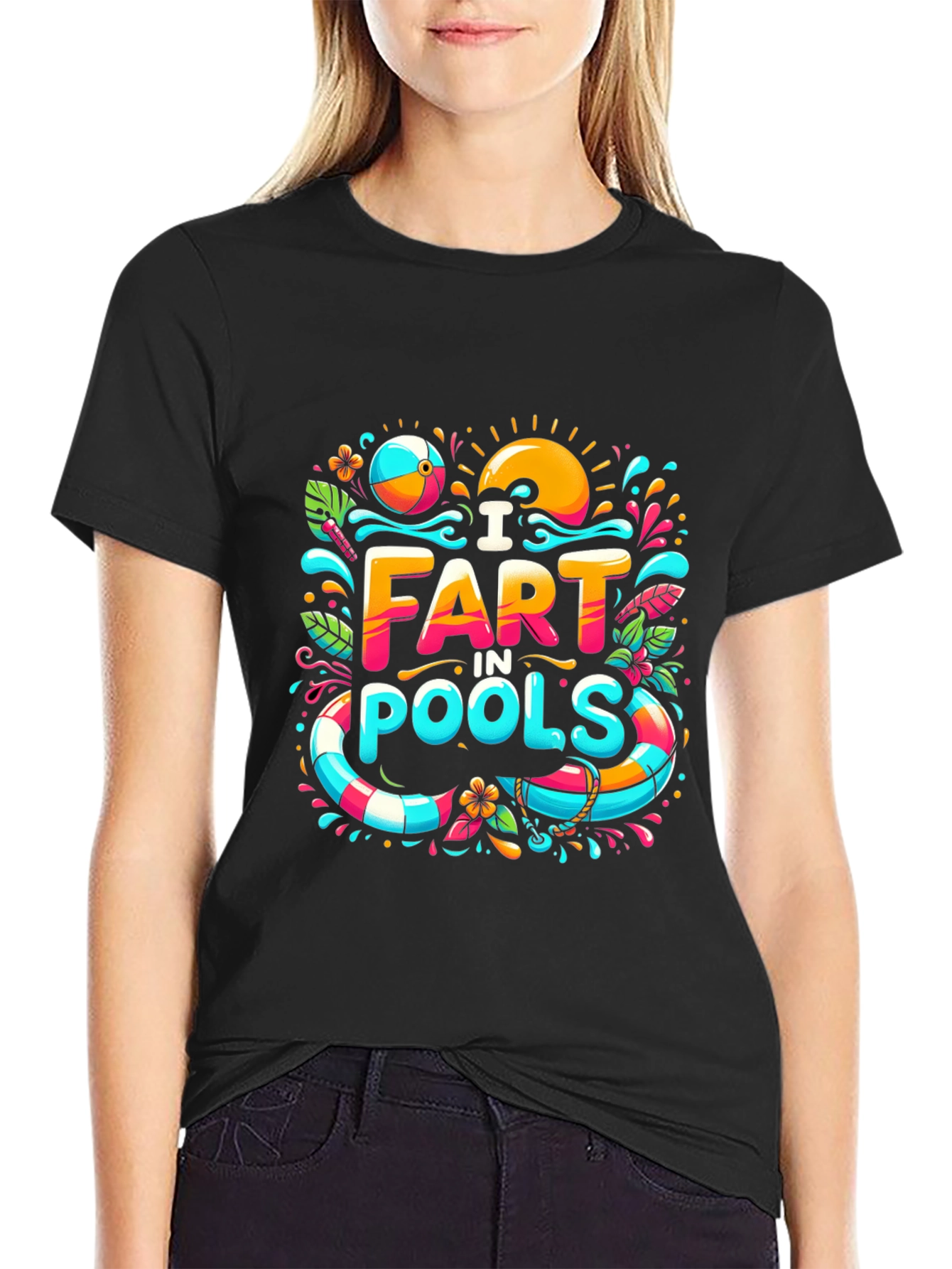 I Fart in Pools Graphic Novelty T-Shirt