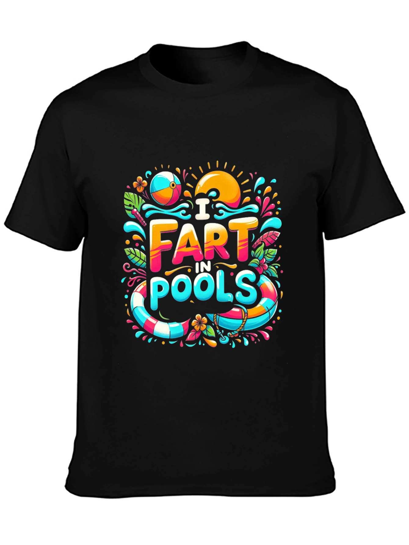 I Fart in Pools Graphic Novelty T-Shirt