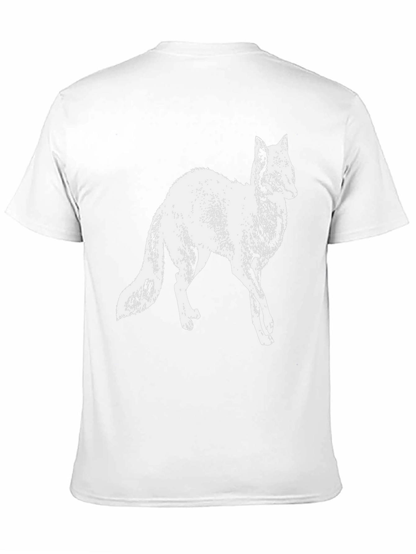 Fox Graphic T-Shirt - Black Crew Neck Tee