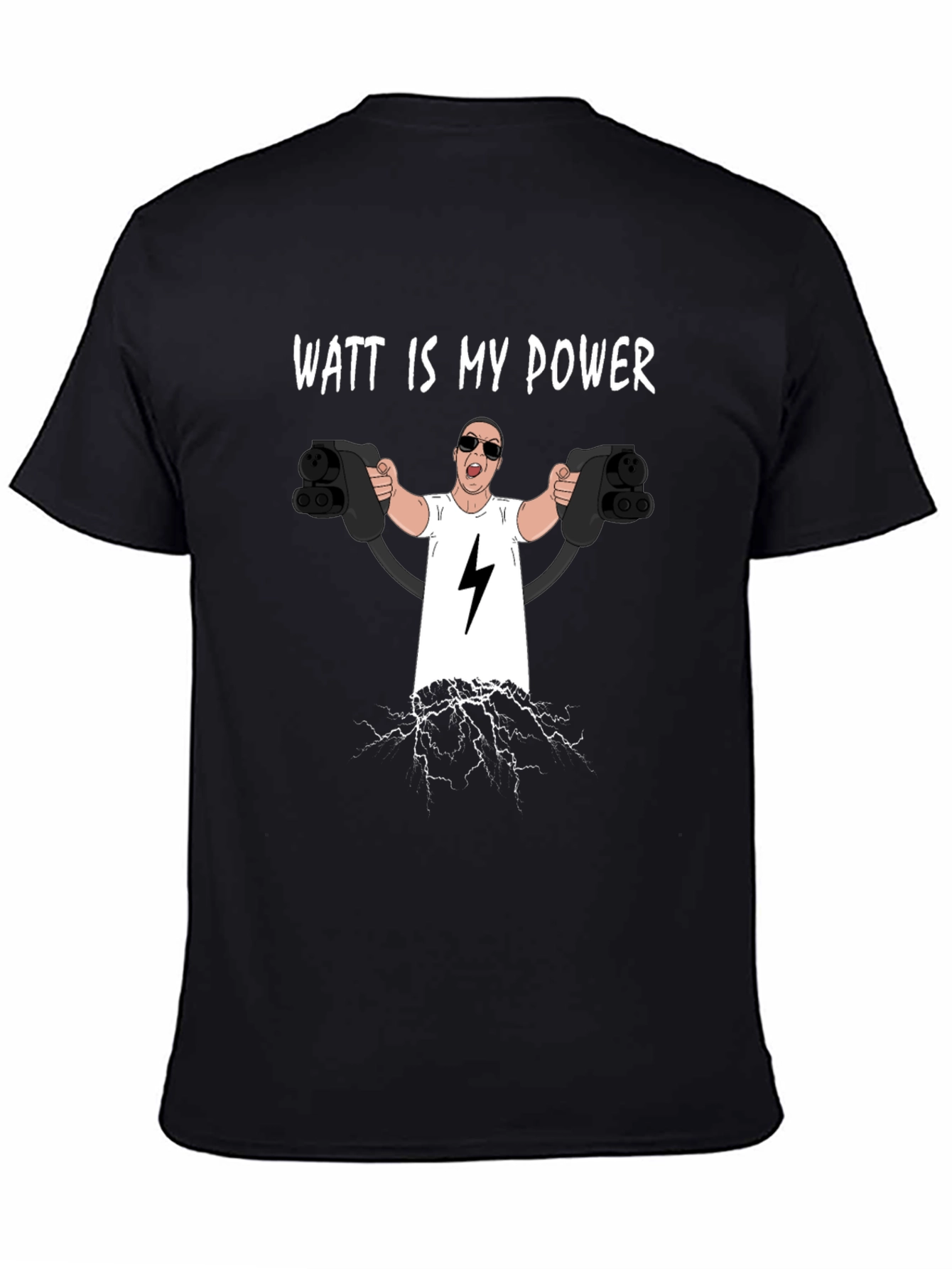 Watt Is My Power Funny Electric Car T-Shirt