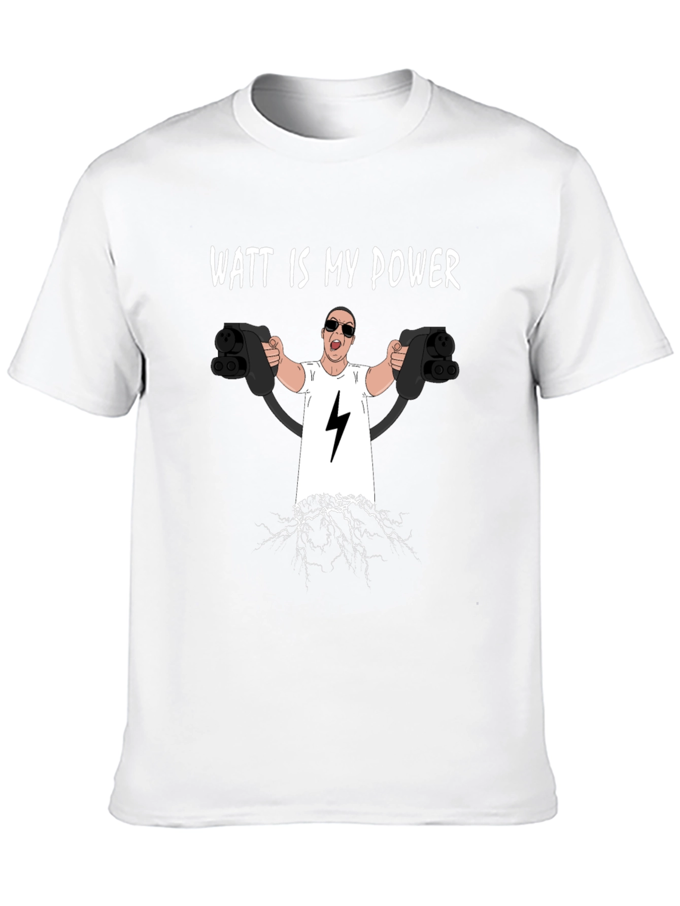 Watt Is My Power Funny Electric Car T-Shirt