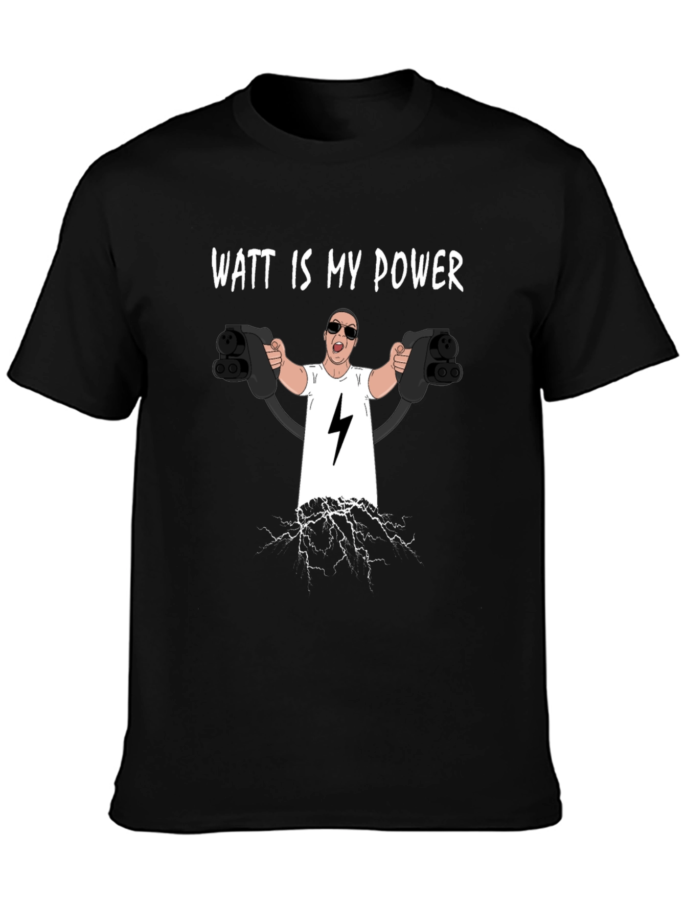 Watt Is My Power Funny Electric Car T-Shirt