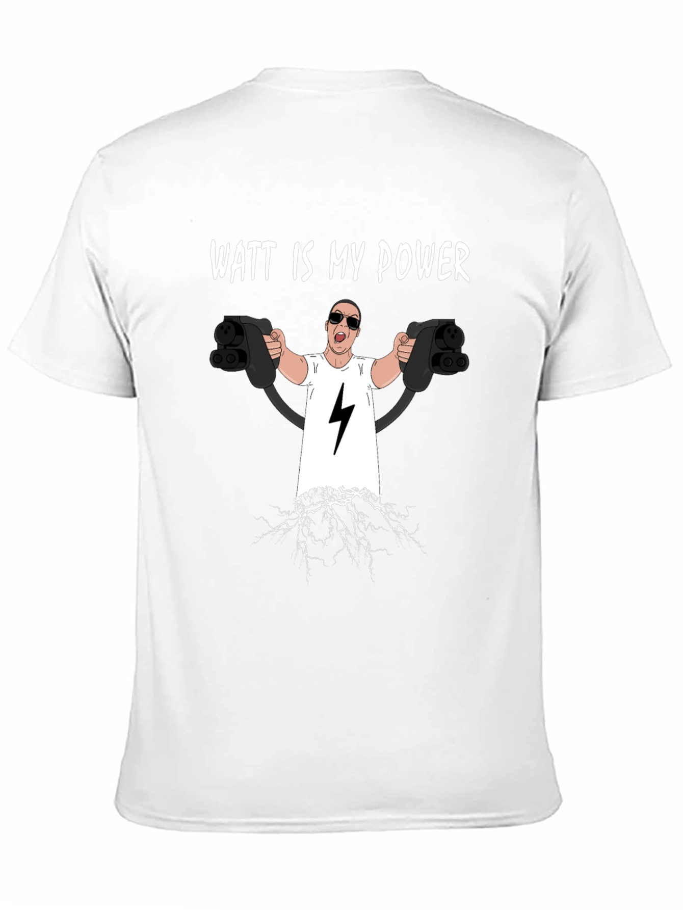 Watt Is My Power Funny Electric Car T-Shirt