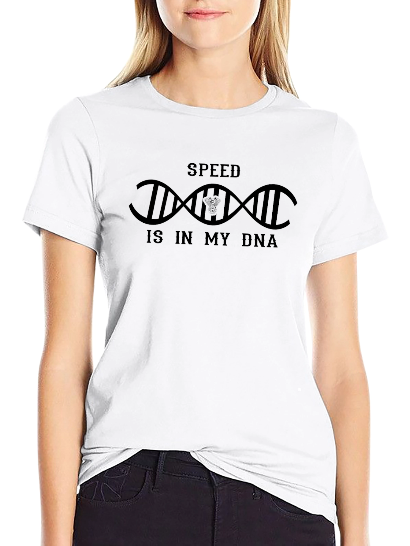 Speed is in my DNA Black T-Shirt