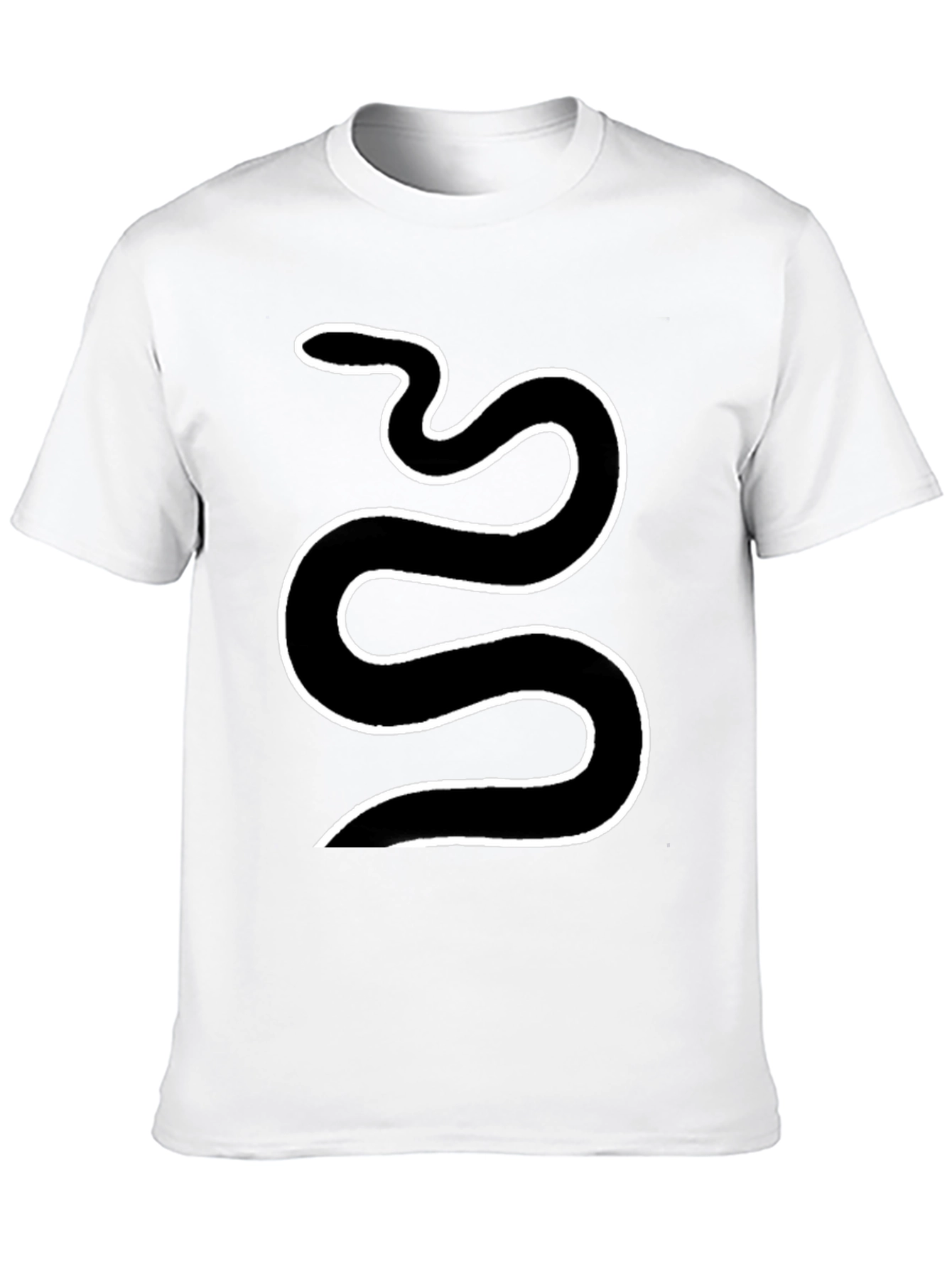 Black Snake Graphic Tee - Cool Serpent Design