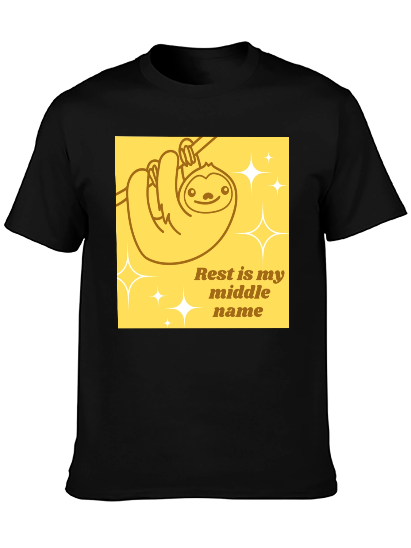 Relaxed Sloth Tee - Rest is my middle name