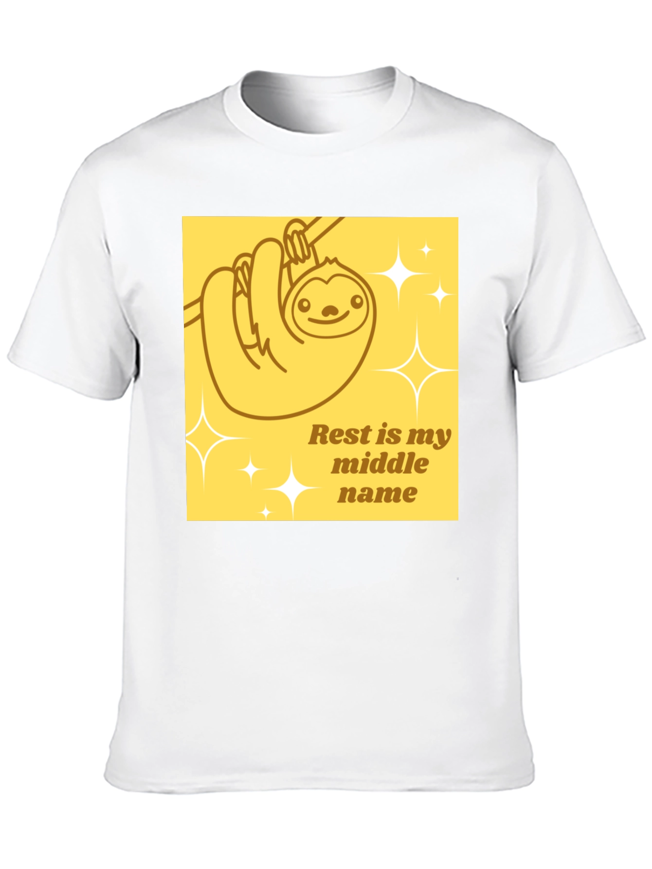 Relaxed Sloth Tee - Rest is my middle name