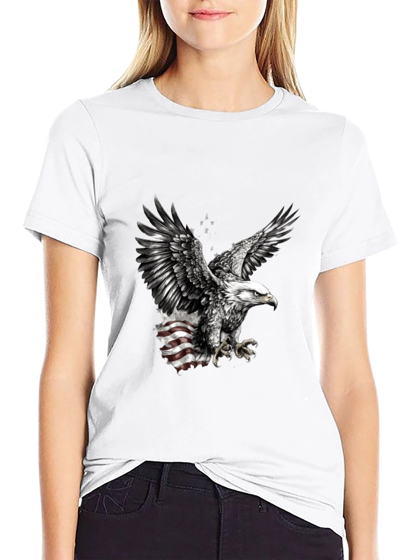 American Eagle Graphic Tee - Patriotic Design