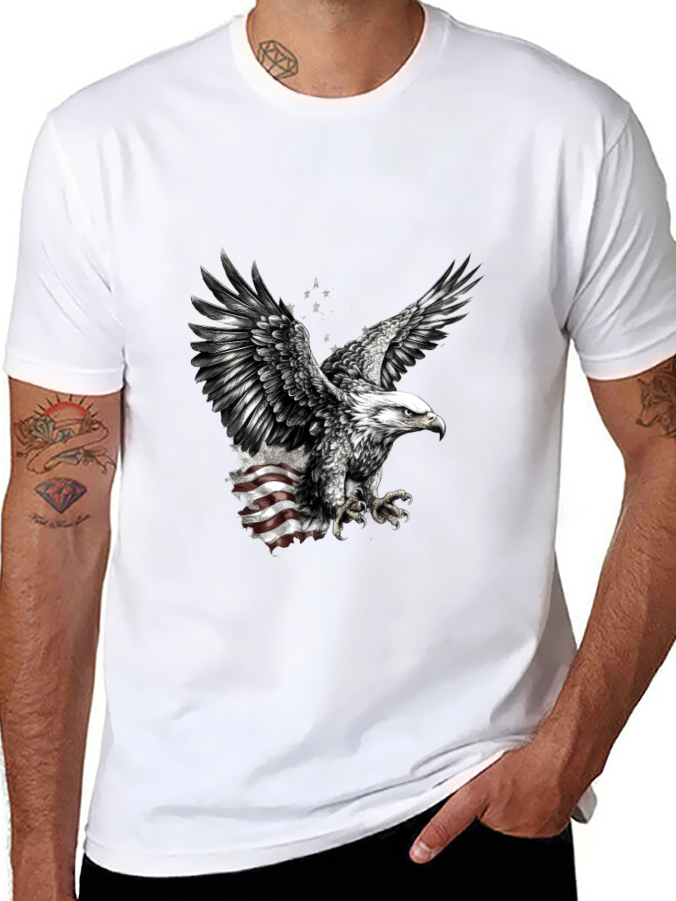 American Eagle Graphic Tee - Patriotic Design