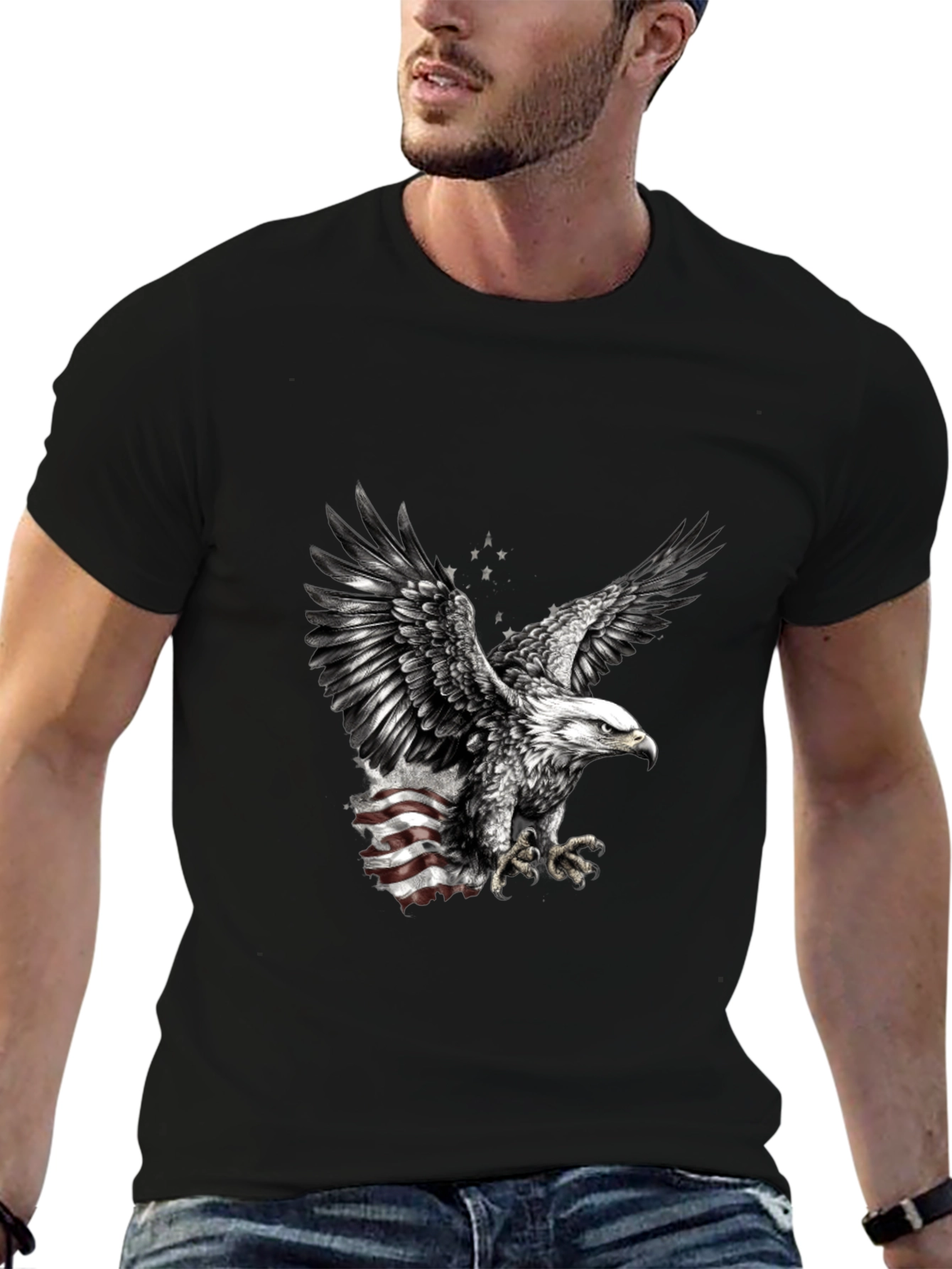 American Eagle Graphic Tee - Patriotic Design