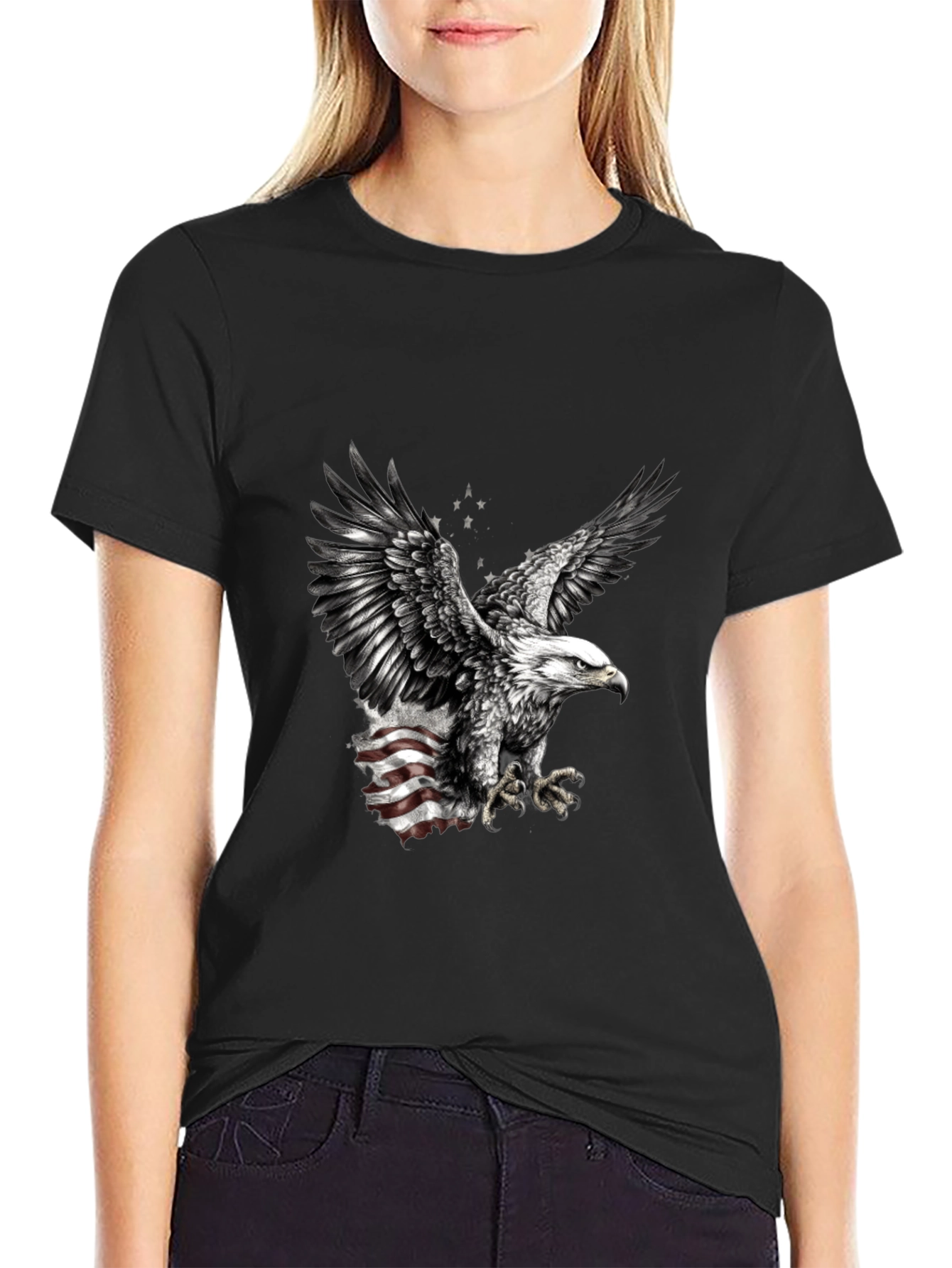 American Eagle Graphic Tee - Patriotic Design