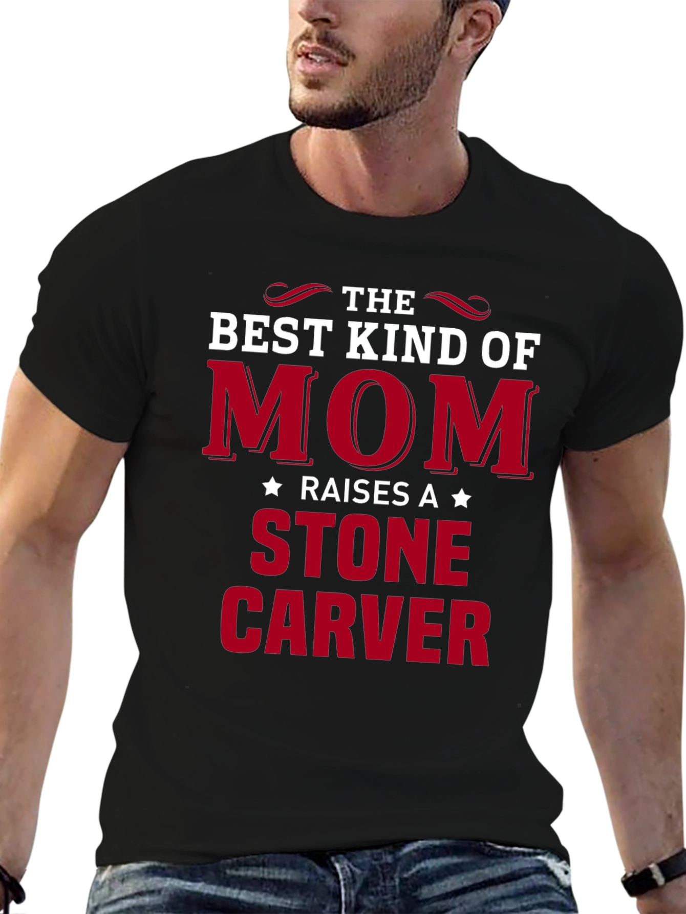 Best Kind of Mom Stone Carver T-Shirt